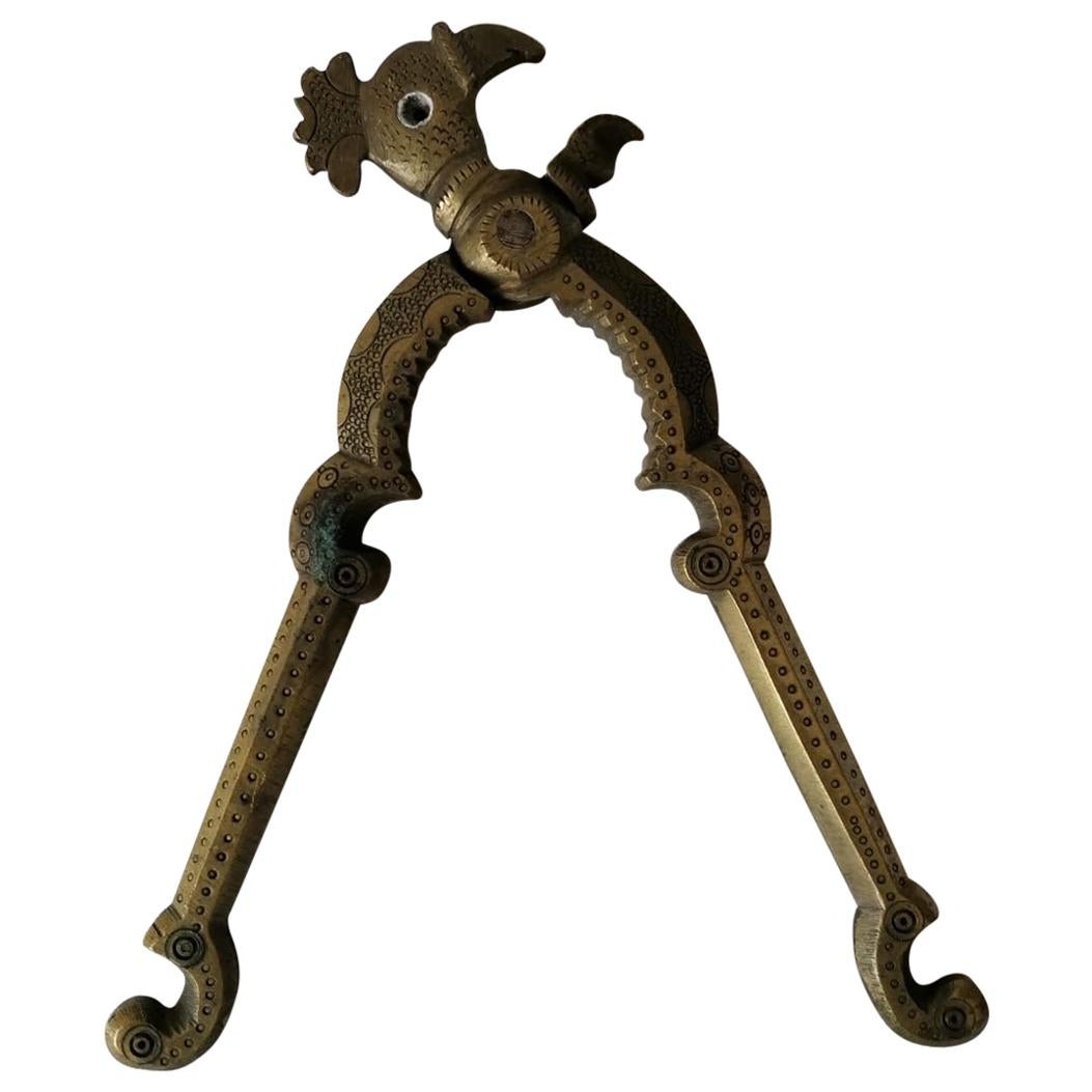 Schiaccianoci danese in ottone del XIX secolo