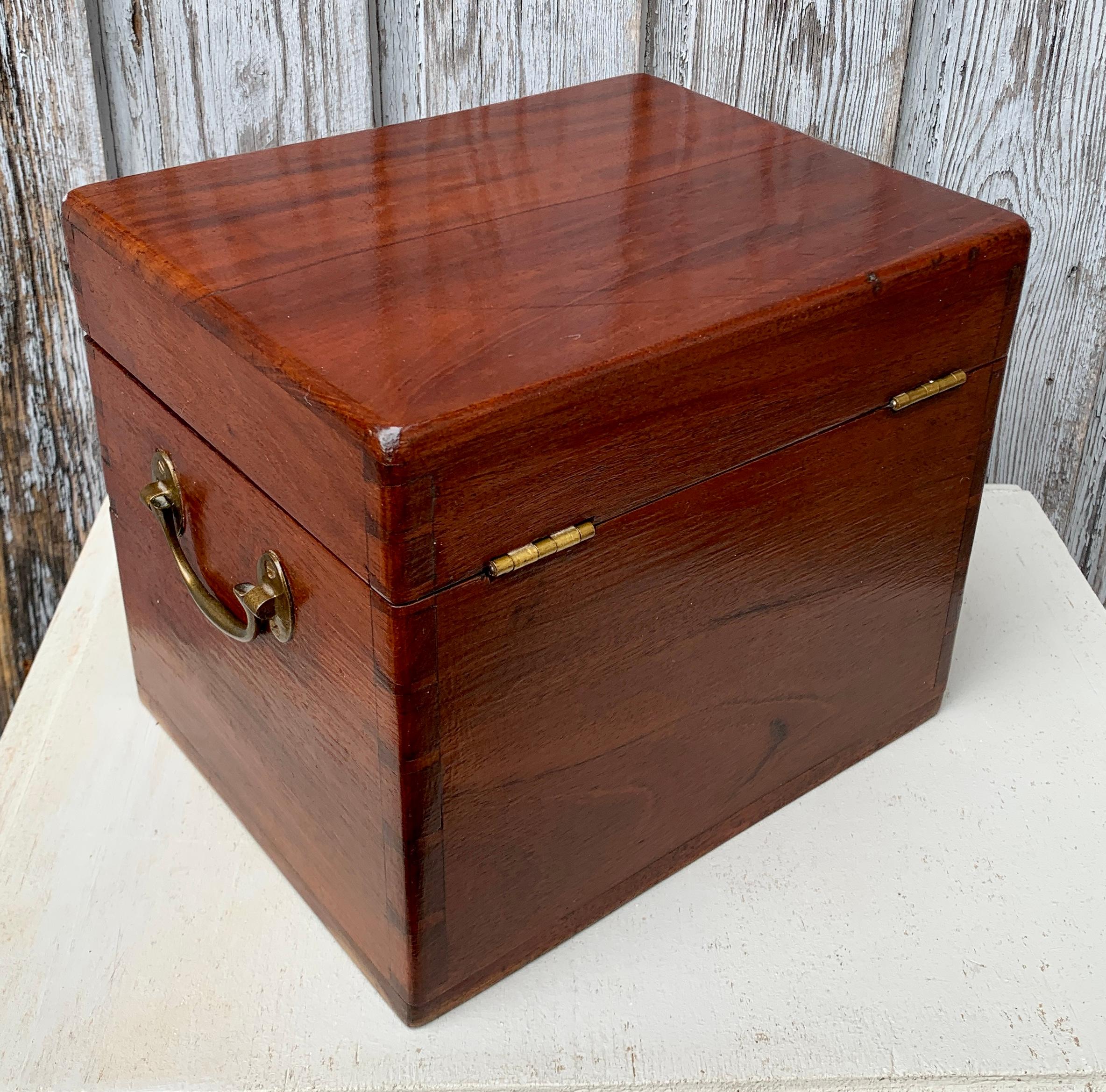 Danish 19th Century Mahogany Spice Box With Glass Containers For Sale 14