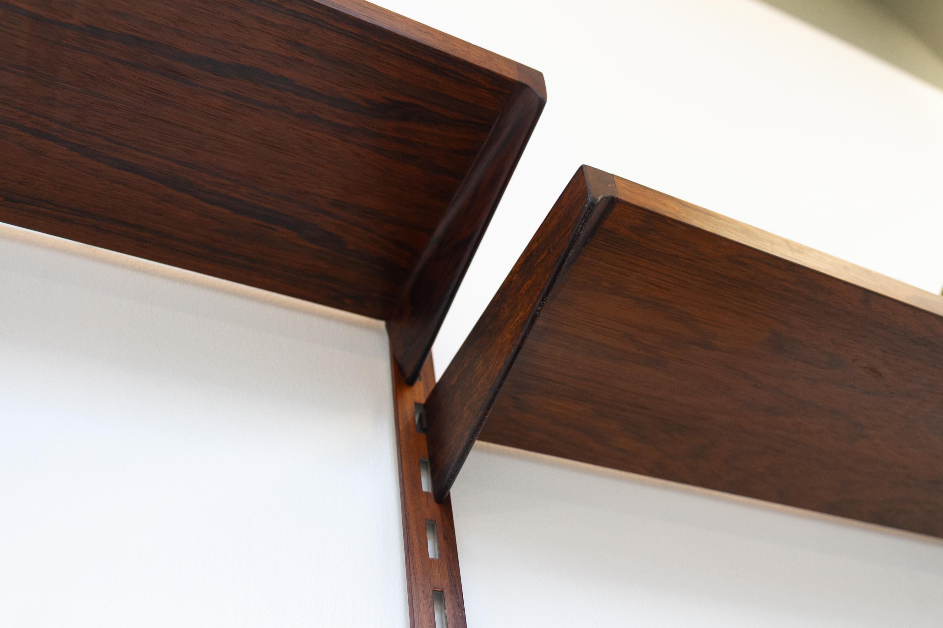 Pensile danese a 2 vani in palissandro con scrivania di Kai Kristiansen per FM, anni '60 in vendita 4
