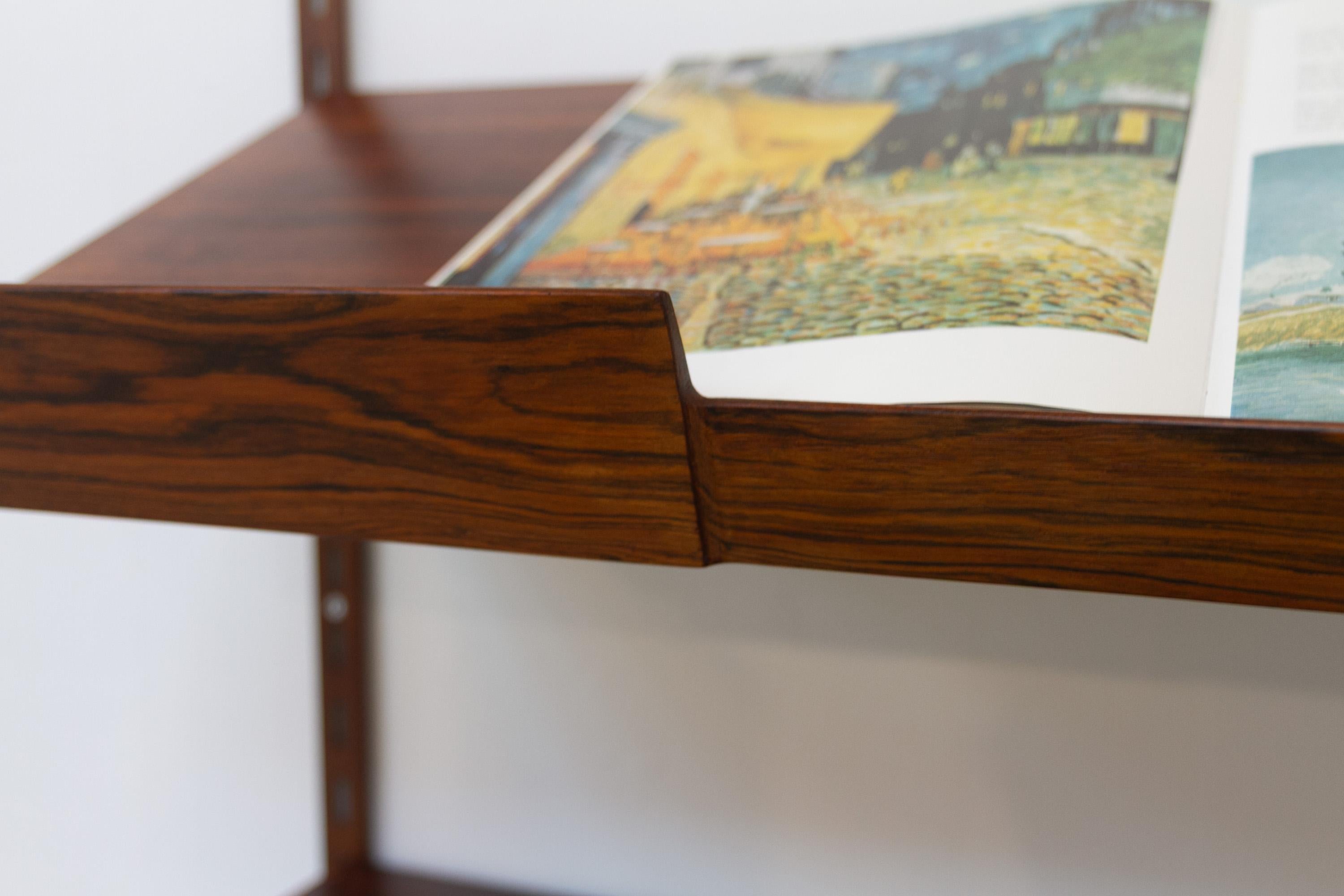 Pensile danese a 2 vani in palissandro con scrivania di Kai Kristiansen per FM, anni '60 in vendita 5