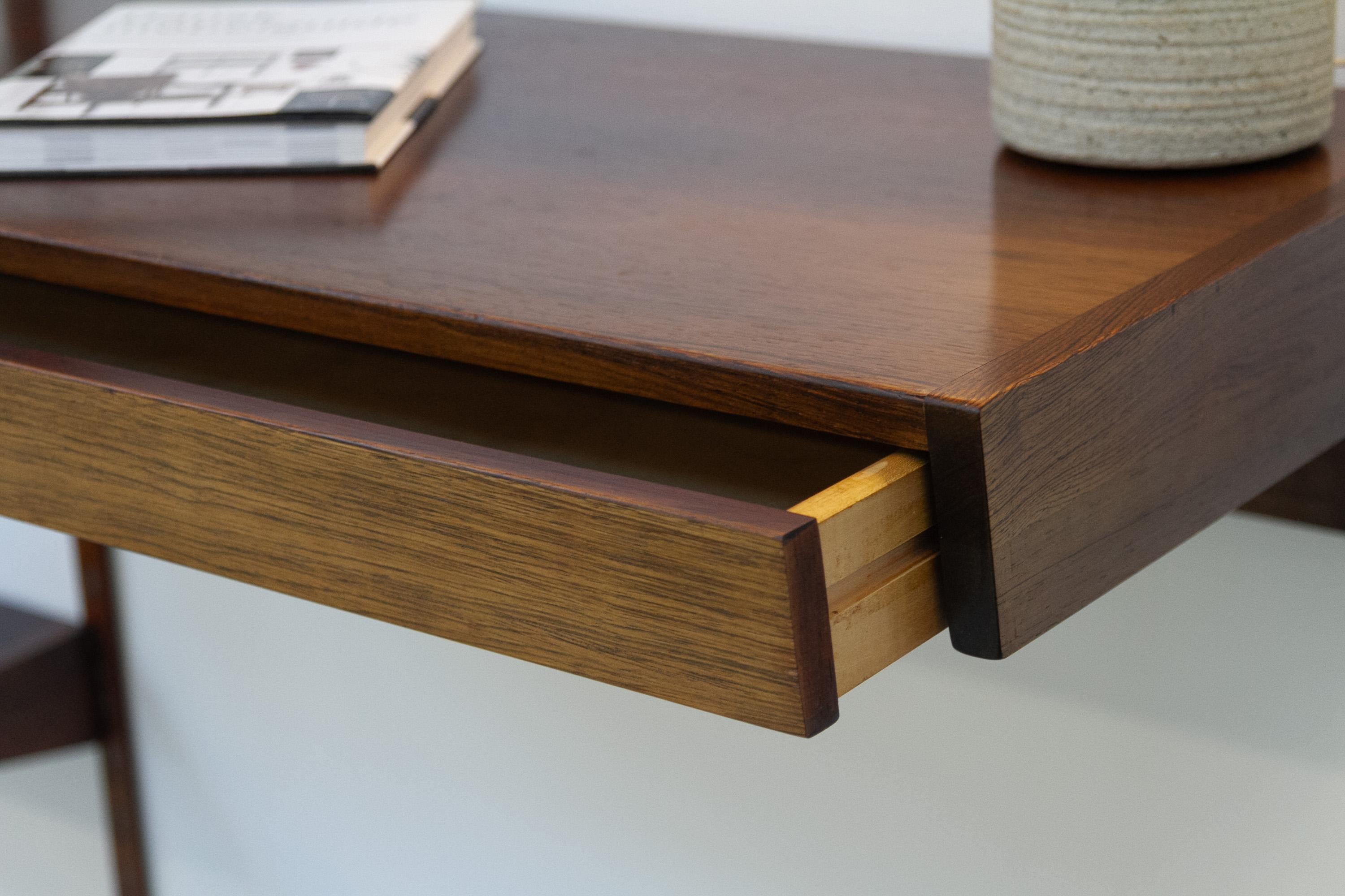 Pensile danese a 2 vani in palissandro con scrivania di Kai Kristiansen per FM, anni '60 in vendita 9