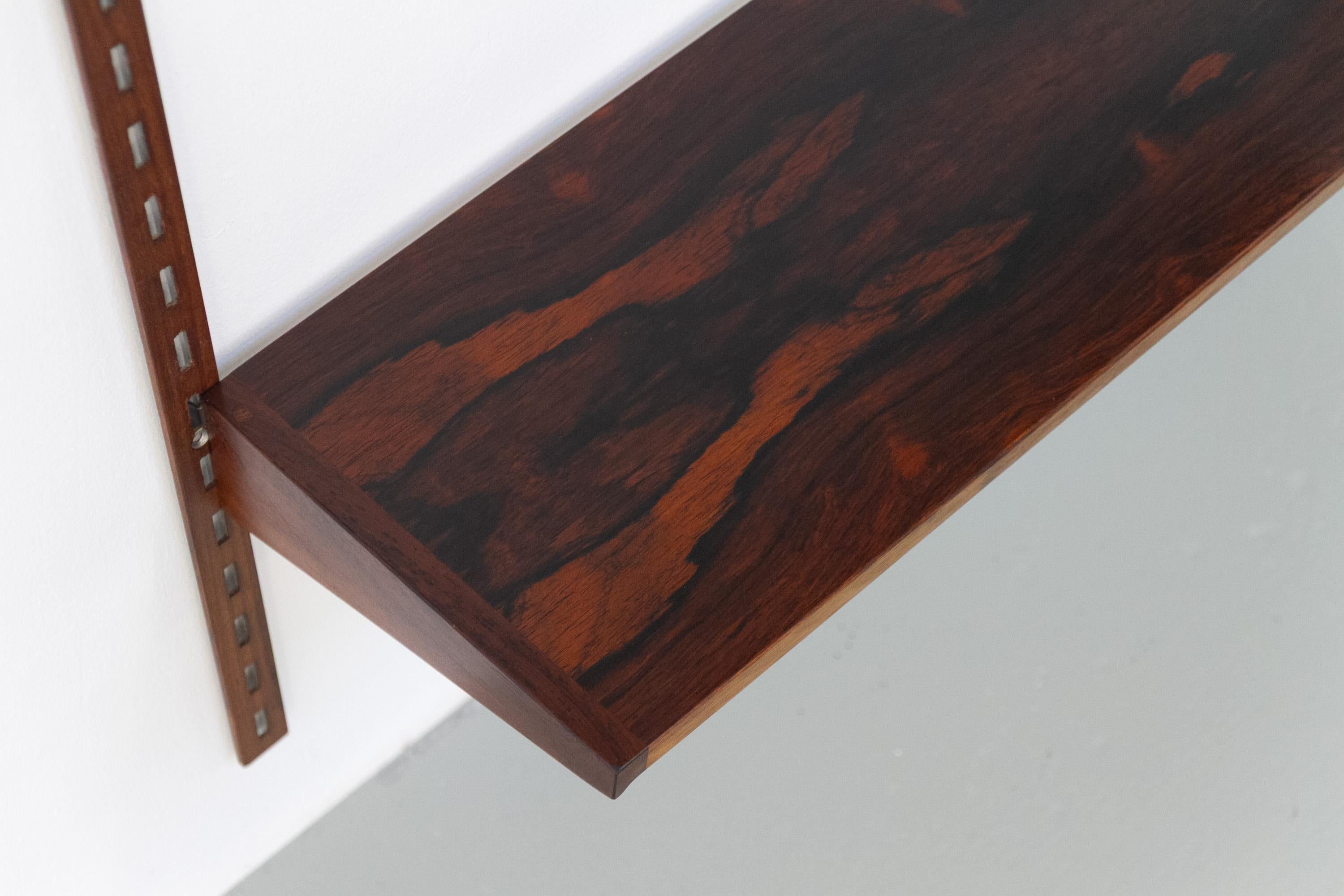 Danese Pensile danese a 2 vani in palissandro con scrivania di Kai Kristiansen per FM, anni '60 in vendita