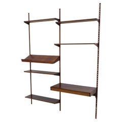 Danish 2-Bay Rosewood Wall Unit with Desk in by Kai Kristiansen for FM, 1960s