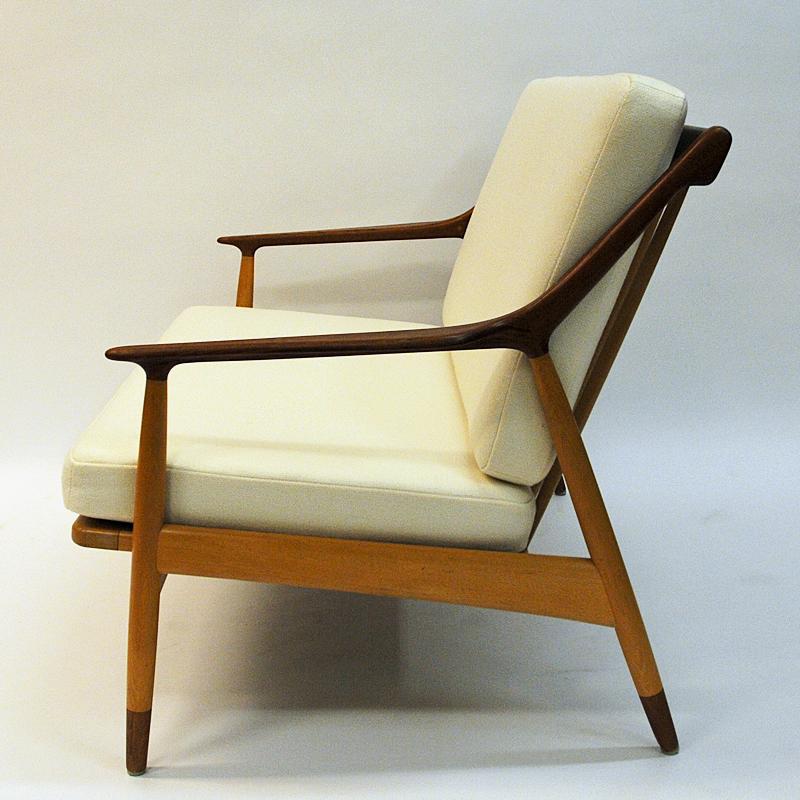 Dänisches 2-Sitz-Sofa Loveseat von Kurt Stervig für Jason Mbler, 1950er Jahre im Angebot 5
