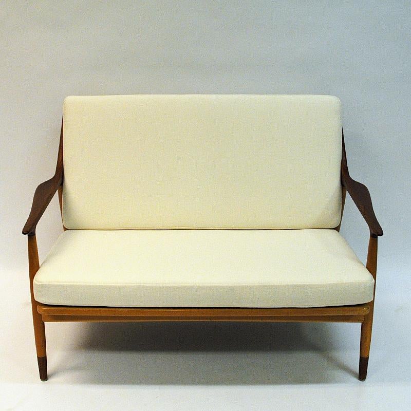 Scandinave moderne Canapé danois à 2 places Loveseat de Kurt stervig pour Jason Mbler, années 1950 en vente