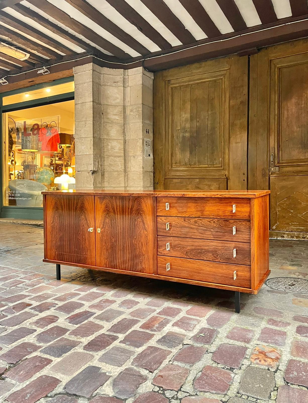 Mid-20th Century Danish 20th Century Rosewood Mid-Century Modern Sideboard For Sale