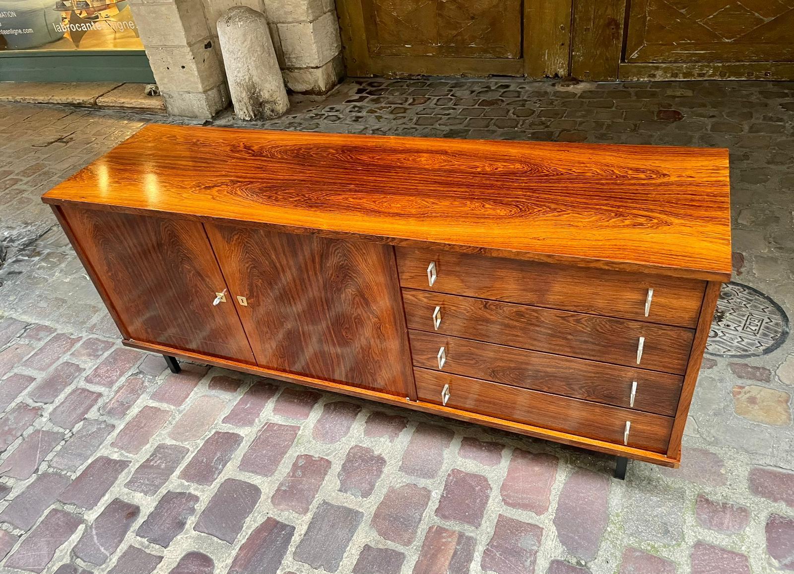 Danish 20th Century Rosewood Mid-Century Modern Sideboard For Sale 4