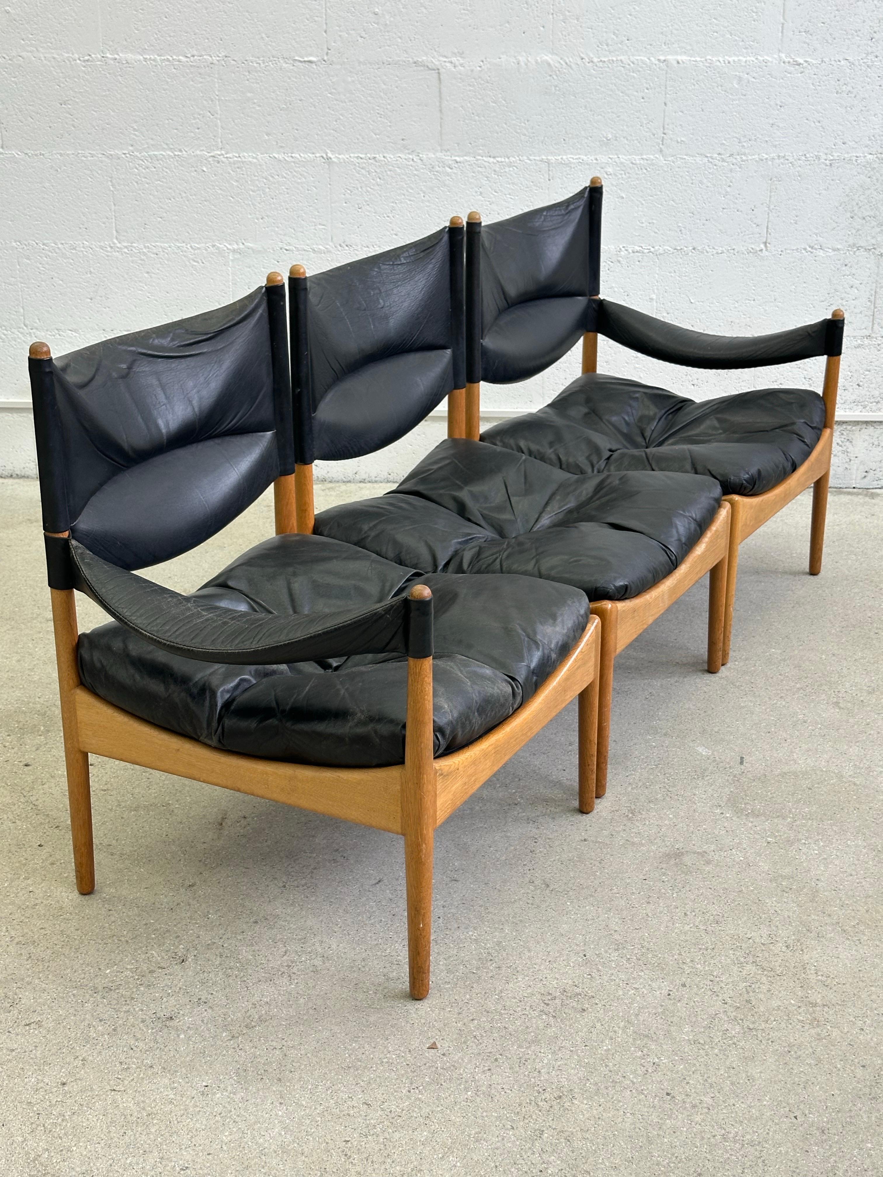 Mid-Century Modern Canapé danois à trois places Modus, conçu par Kristian Vedel pour Soren Willadsen, 1960. en vente