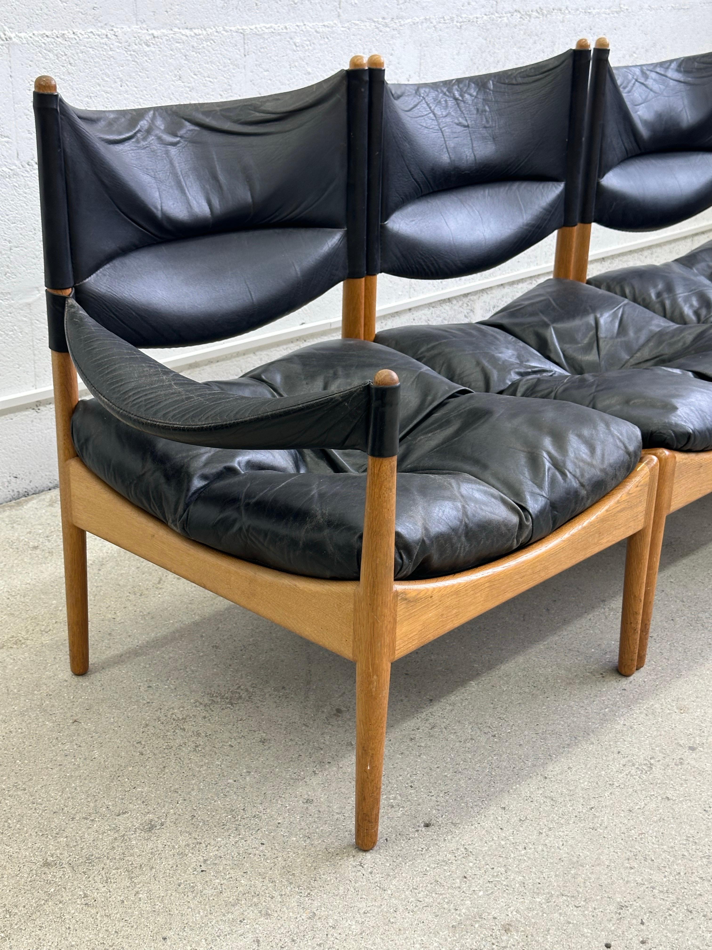 Canapé danois à trois places Modus, conçu par Kristian Vedel pour Soren Willadsen, 1960. en vente 2