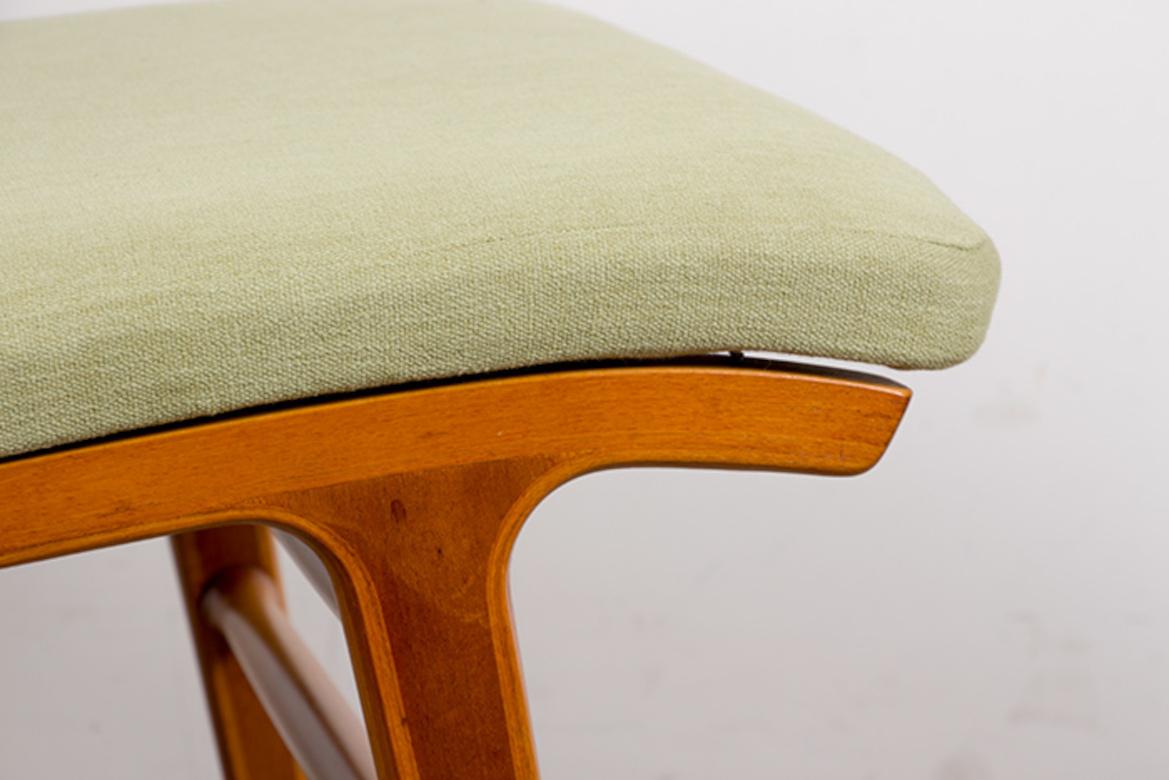 Canapé danois à 3 places, hêtre stratifié et acajou modèle AX de Peter Hvidt, 1960. Excellent état - En vente à JOINVILLE-LE-PONT, FR