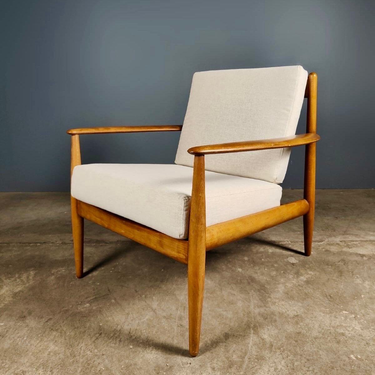 Danish 3 Seater Sofa & Matching Armchair Model 118 Grete Jalk For France & Son 5