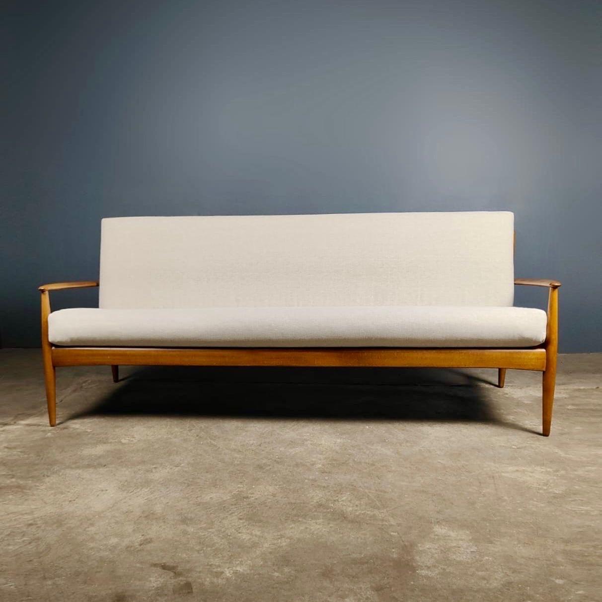 Mid-Century Modern Danish 3 Seater Sofa & Matching Armchair Model 118 Grete Jalk For France & Son