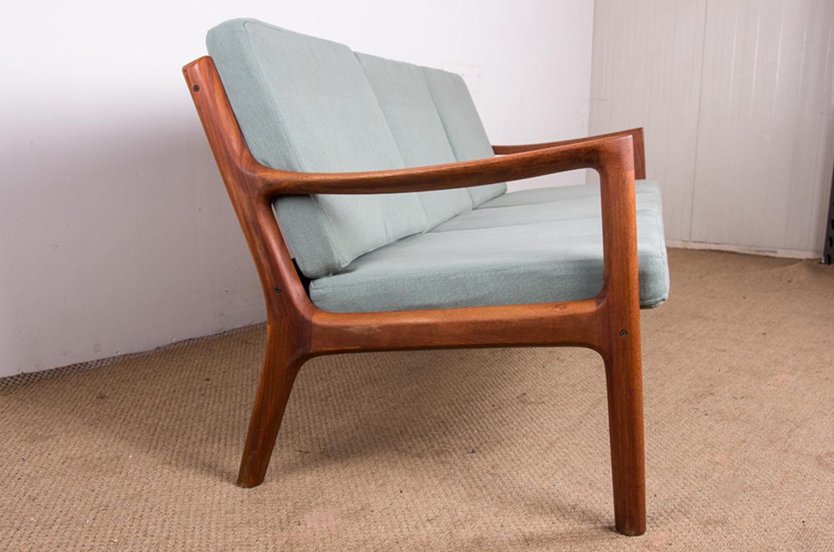 Divano danese a 3 posti, Teak &New, modello Senator Ole Wanscher, France & Son. in vendita 3