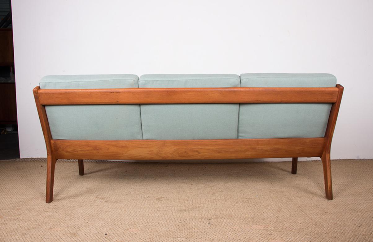 Divano danese a 3 posti, Teak &New, modello Senator Ole Wanscher, France & Son. in vendita 8