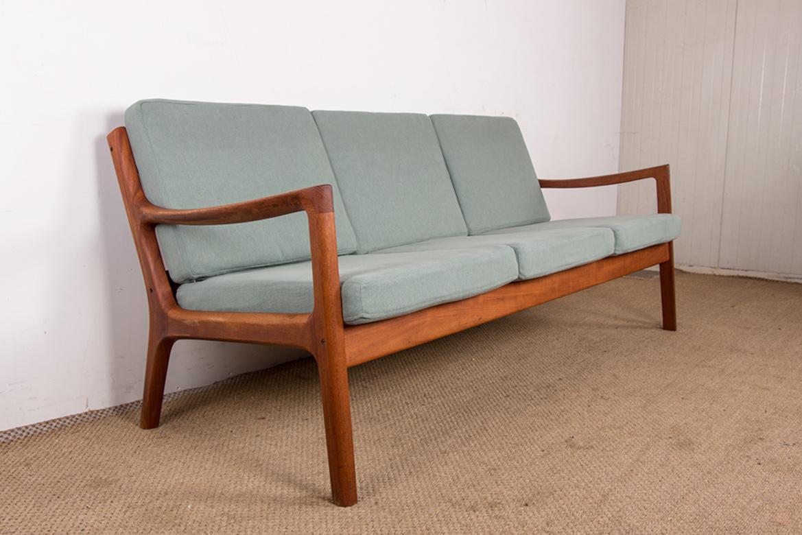 Divano danese a 3 posti, Teak &New, modello Senator Ole Wanscher, France & Son. in vendita 1