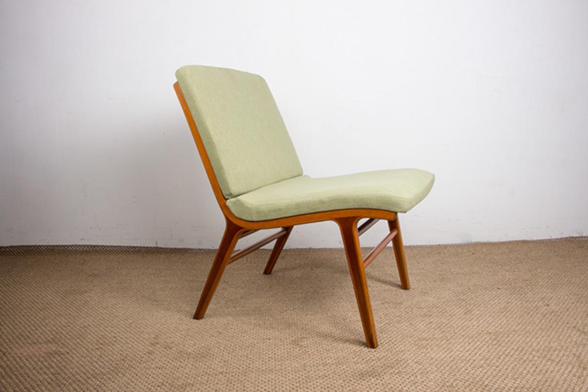 Divano danese a 4 posti, in faggio laminato e mogano modello AX di Peter Hvidt 1960. in vendita 4