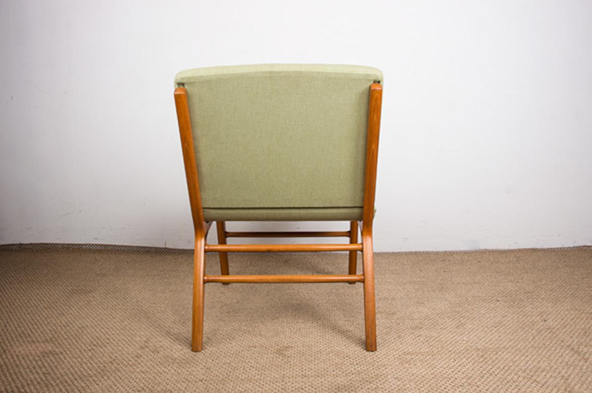 Divano danese a 4 posti, in faggio laminato e mogano modello AX di Peter Hvidt 1960. in vendita 5