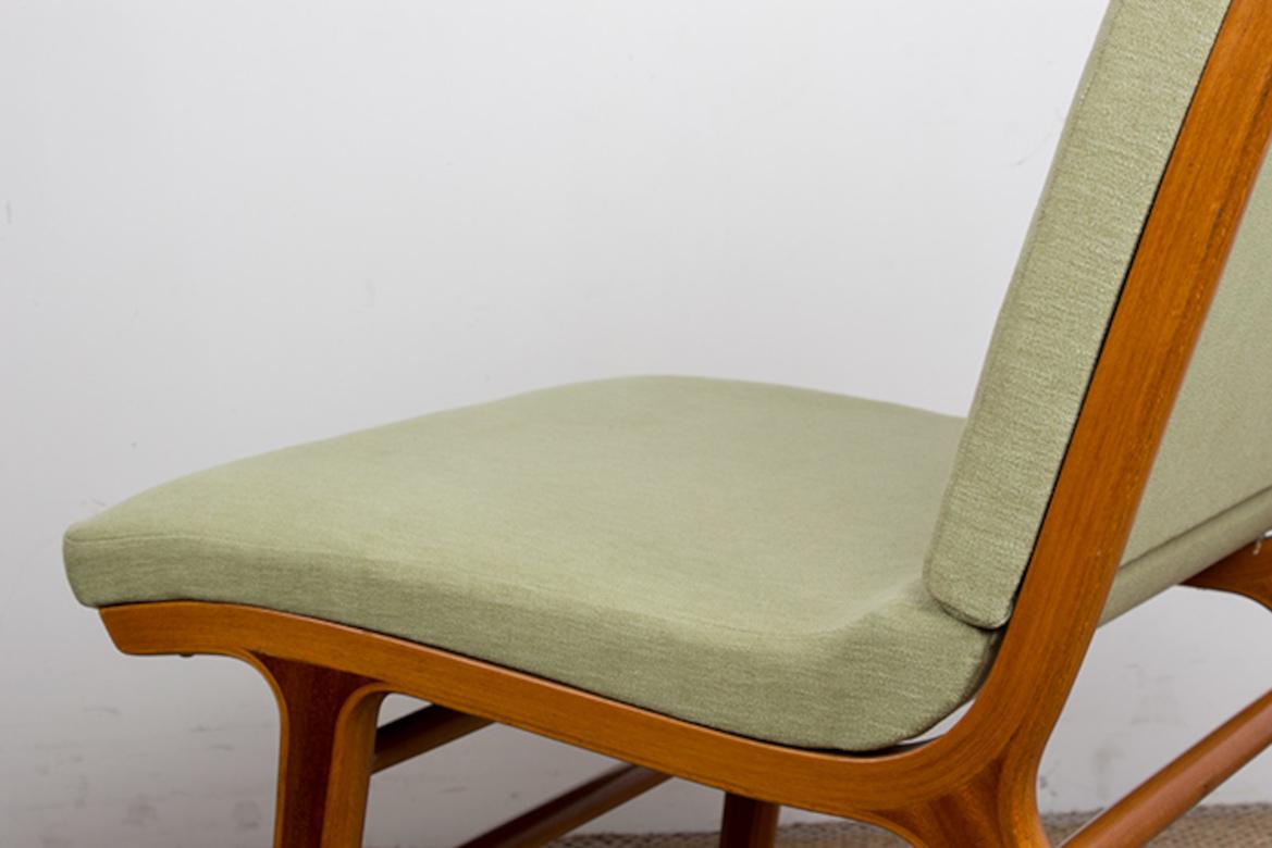 Divano danese a 4 posti, in faggio laminato e mogano modello AX di Peter Hvidt 1960. in vendita 6