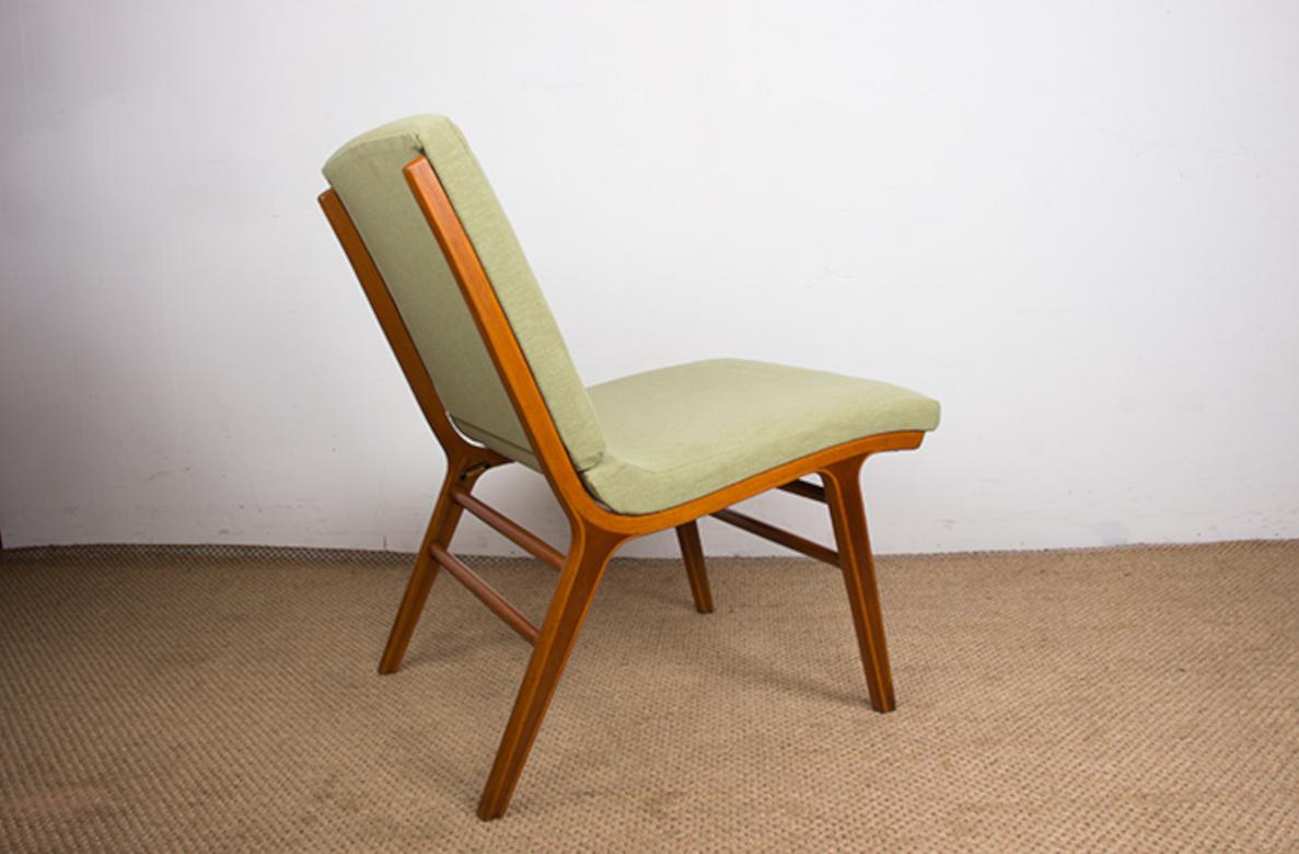 Divano danese a 4 posti, in faggio laminato e mogano modello AX di Peter Hvidt 1960. in vendita 1