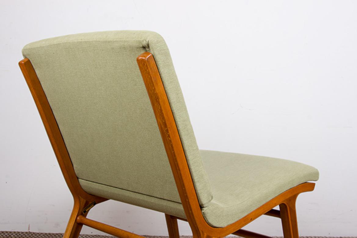 Divano danese a 5 posti, in faggio laminato e mogano modello AX di Peter Hvidt 1960. in vendita 3