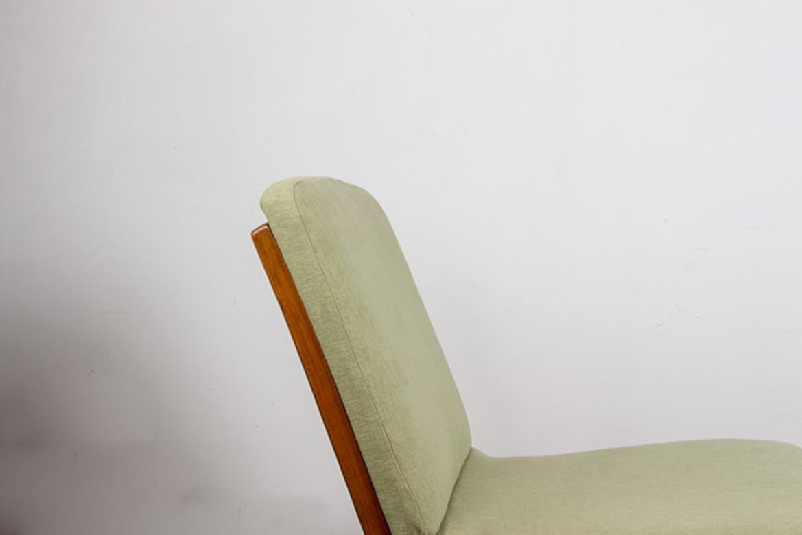 Metà XX secolo Divano danese a 5 posti, in faggio laminato e mogano modello AX di Peter Hvidt 1960. in vendita