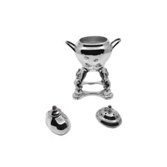 Danish 830 Silver Censer Burner with Amber Stone 1936