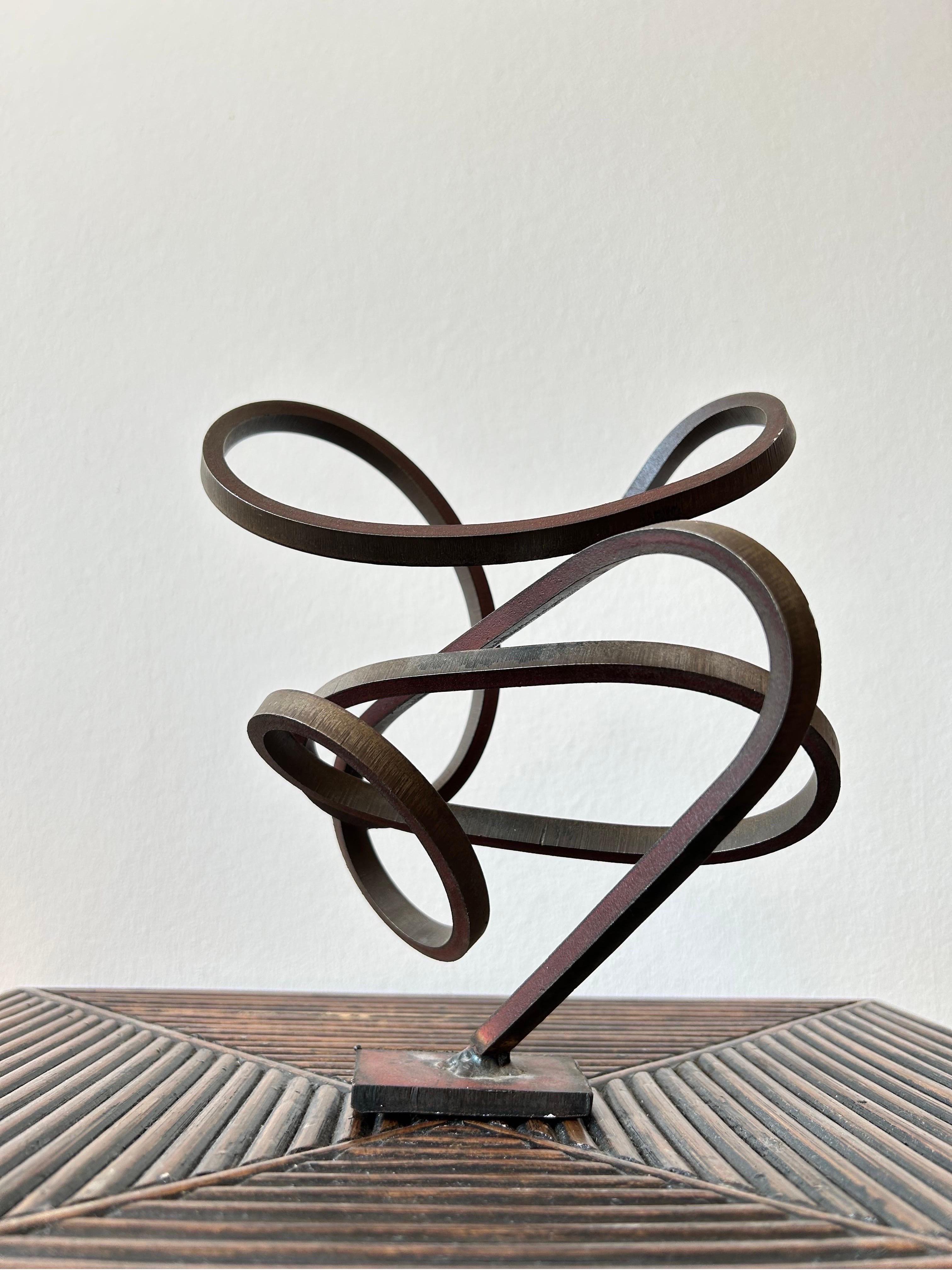 Mid-20th Century Danish Abstract Steel Sculpture 1960s For Sale