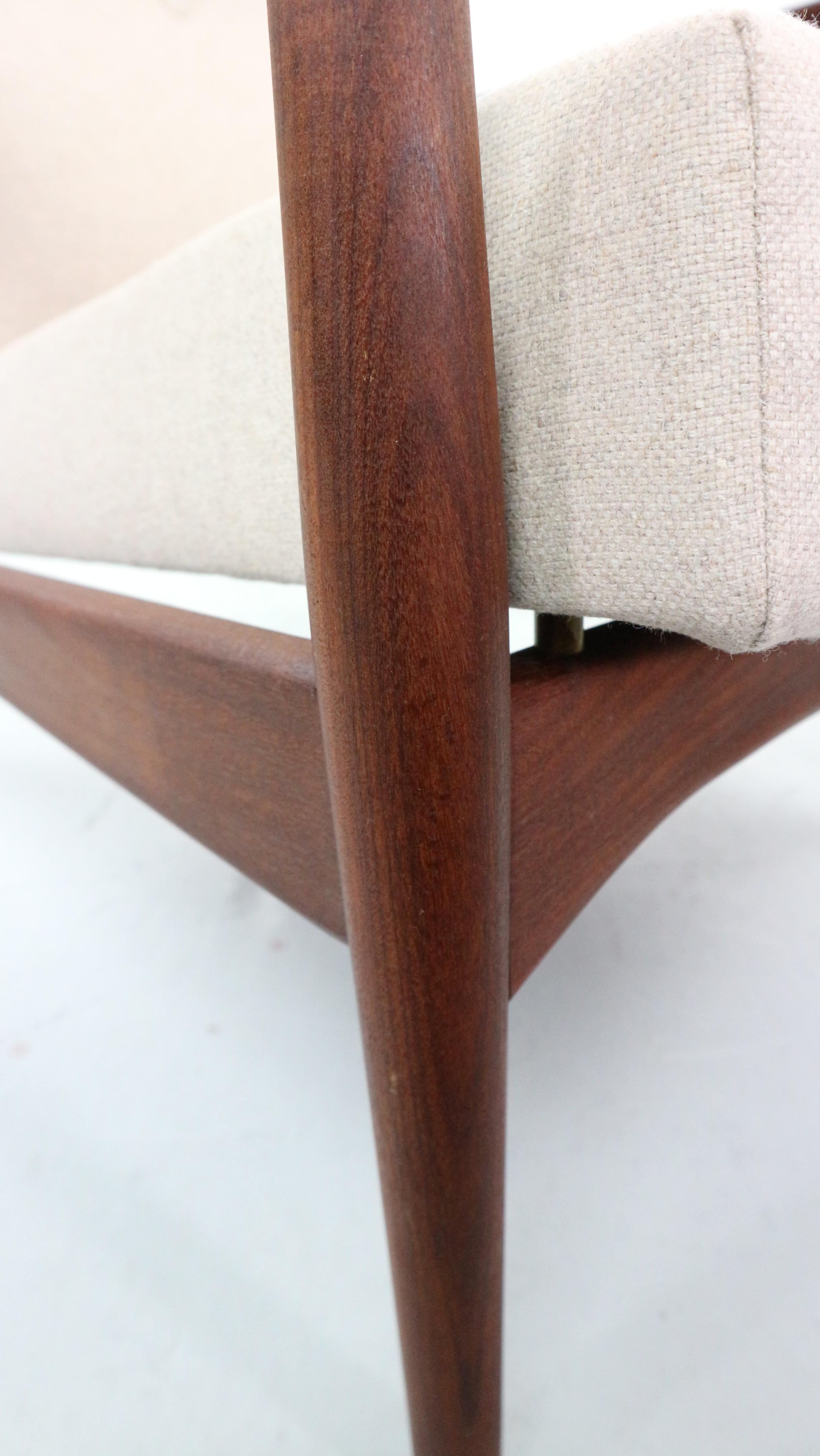 Chaise longue danoise réglable Wingback en teck, par Ib KOFOD LARSEN en vente 12