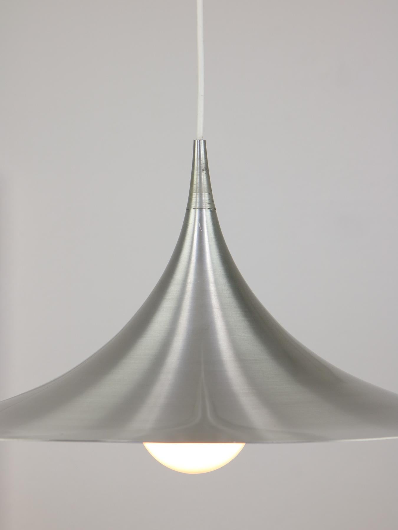Metalwork Danish Aluminum Semi Pendant by Claus Bonderup & Torsten Thorup, 60s For Sale