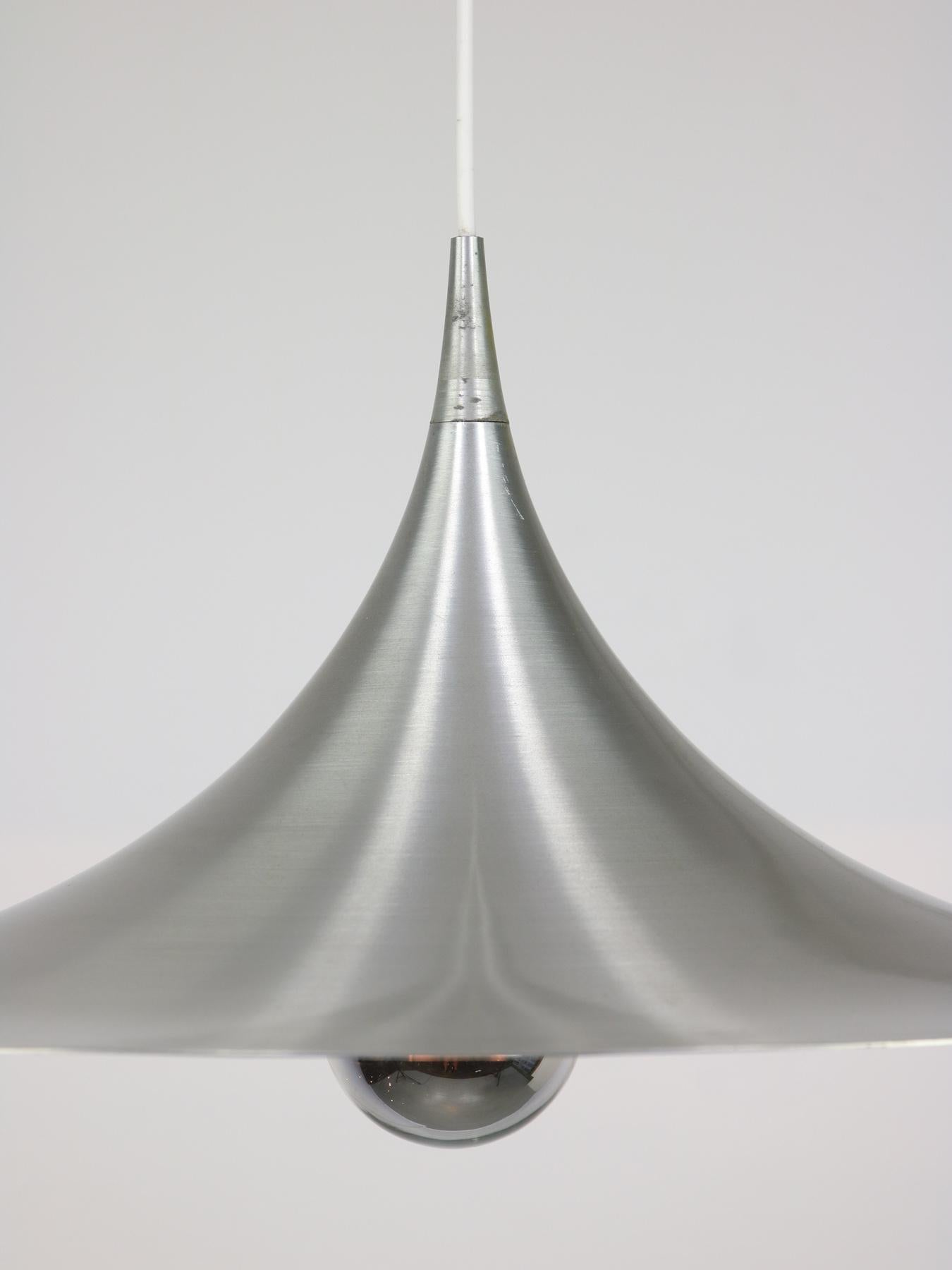 Danish Aluminum Semi Pendant by Claus Bonderup & Torsten Thorup, 60s For Sale 4