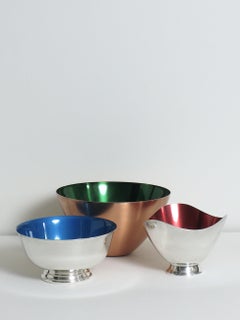 Cuencos esmaltados daneses y americanos de mediados de siglo