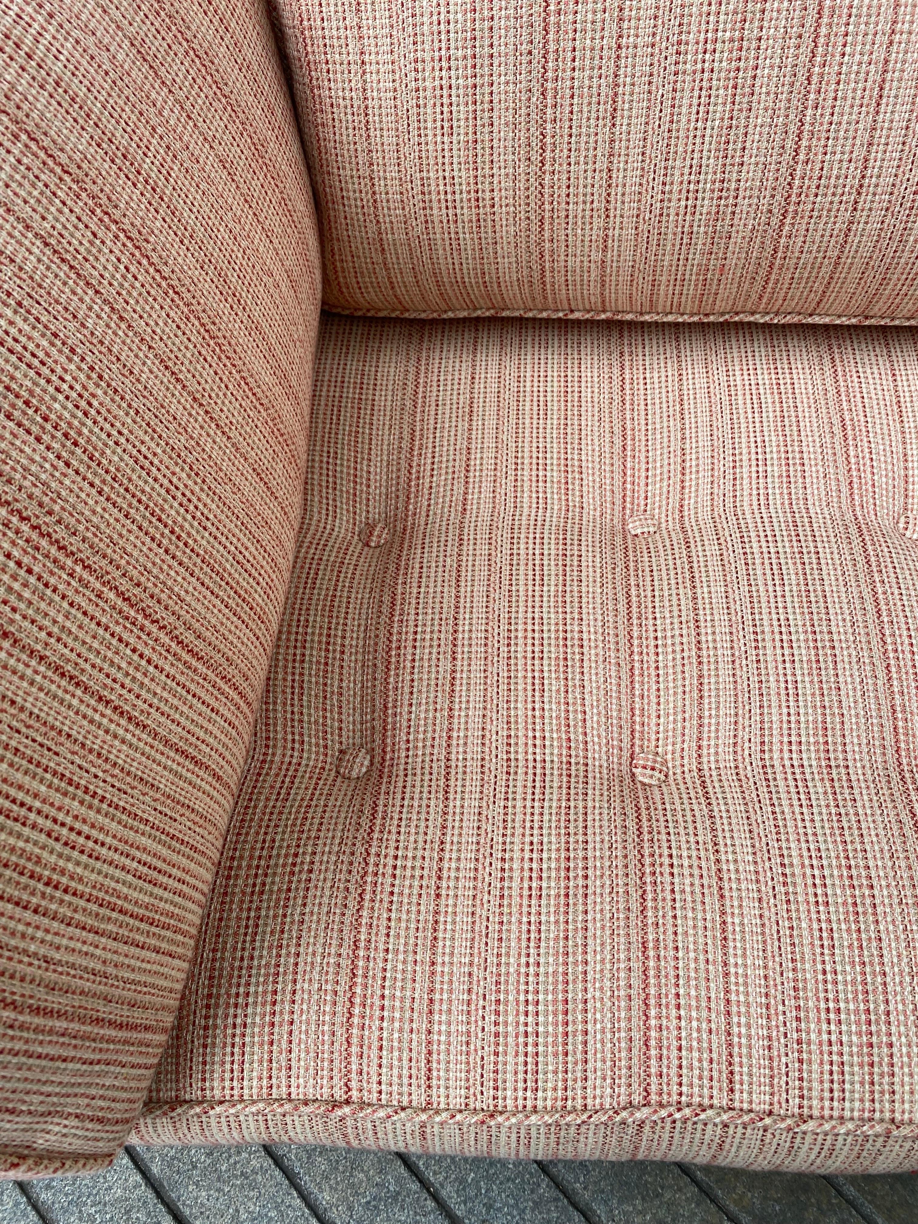 Upholstery Danish Angle Arm Upholstered Sofa For Sale