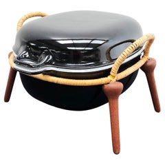 Casserole et support danois de style Anker-Line par Jens Quistgaard, années 1950