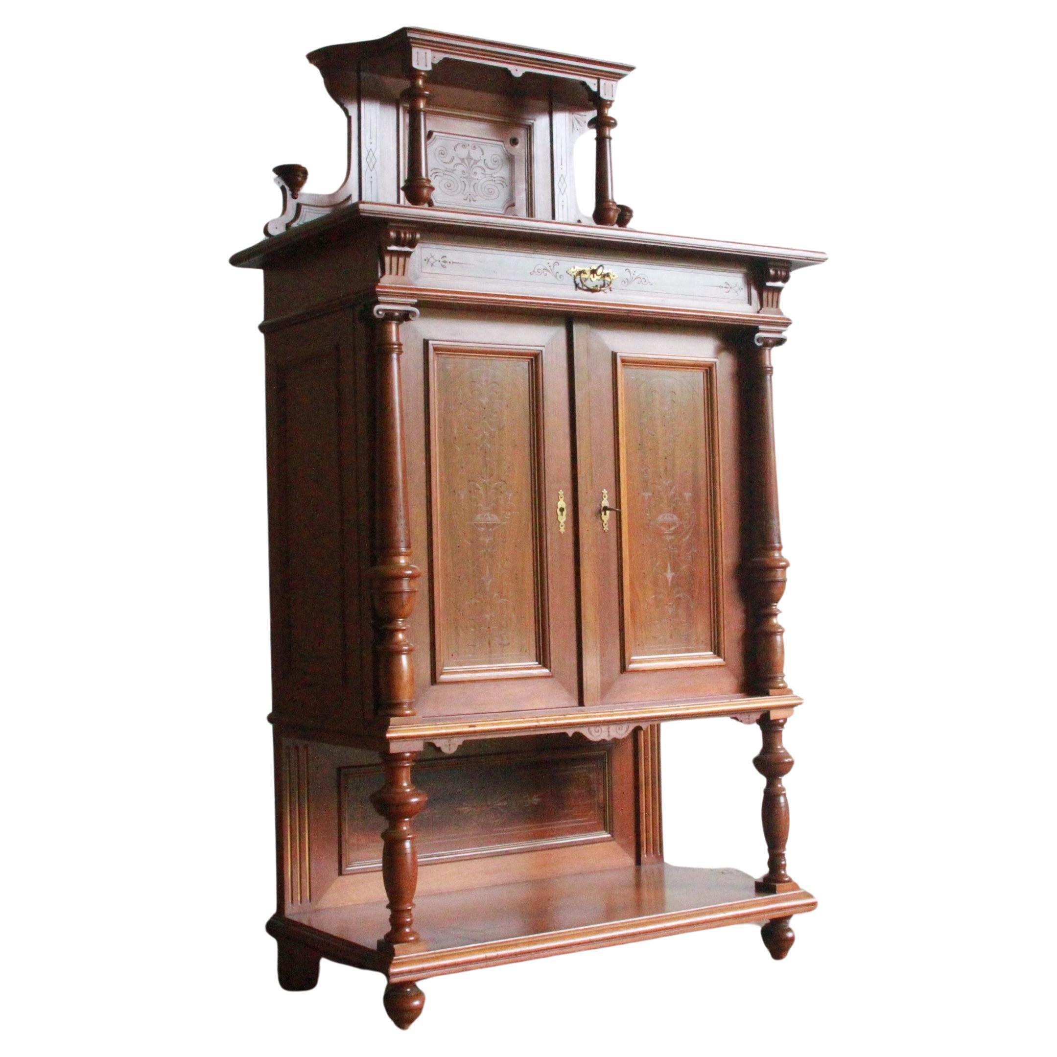 Dänischer antiker Schrank, 1890er Jahre