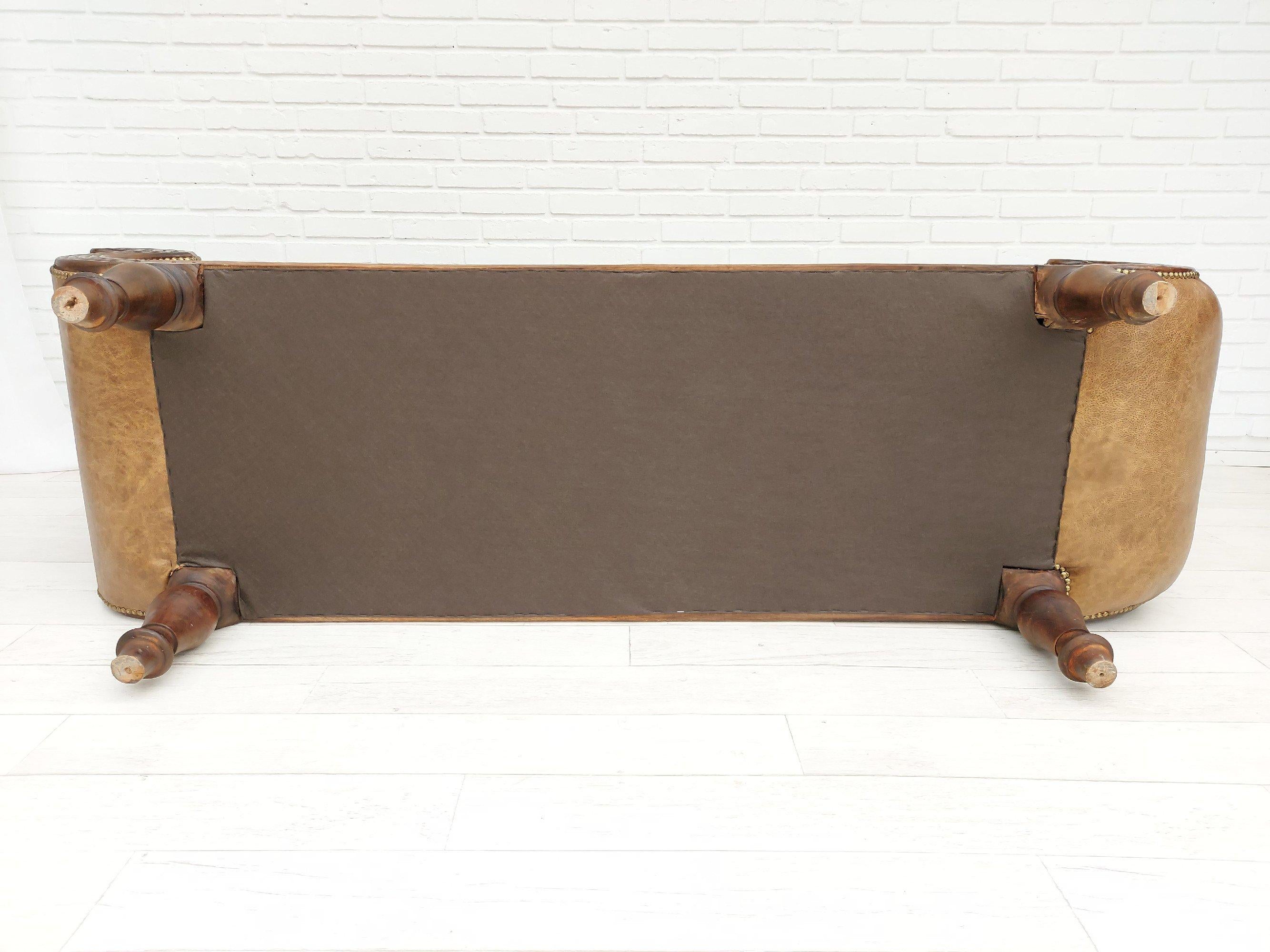 Danish Antique Chaise Longue / Daybed, Early 20th Century, Renovated For Sale 12