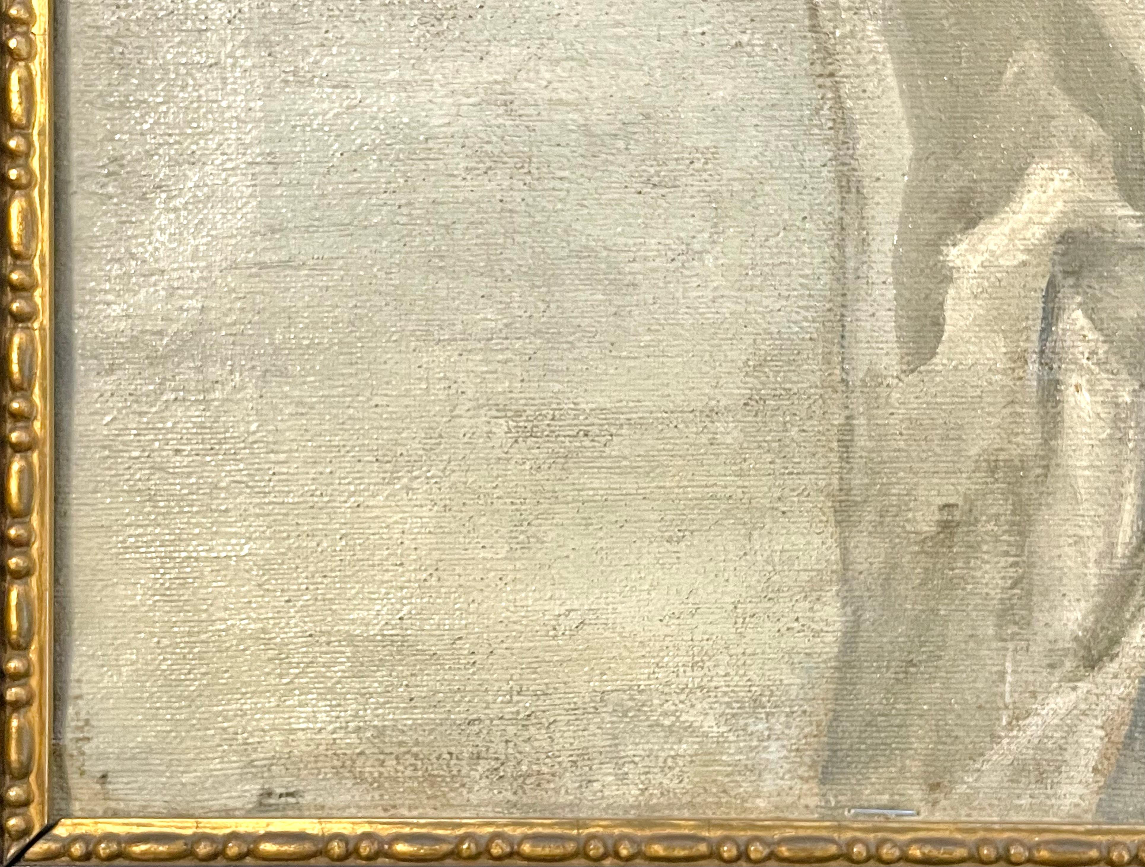 Dänische antike Landschaft Naturalist Ölgemälde aus 1915 von Møns Klint (Gemalt) im Angebot