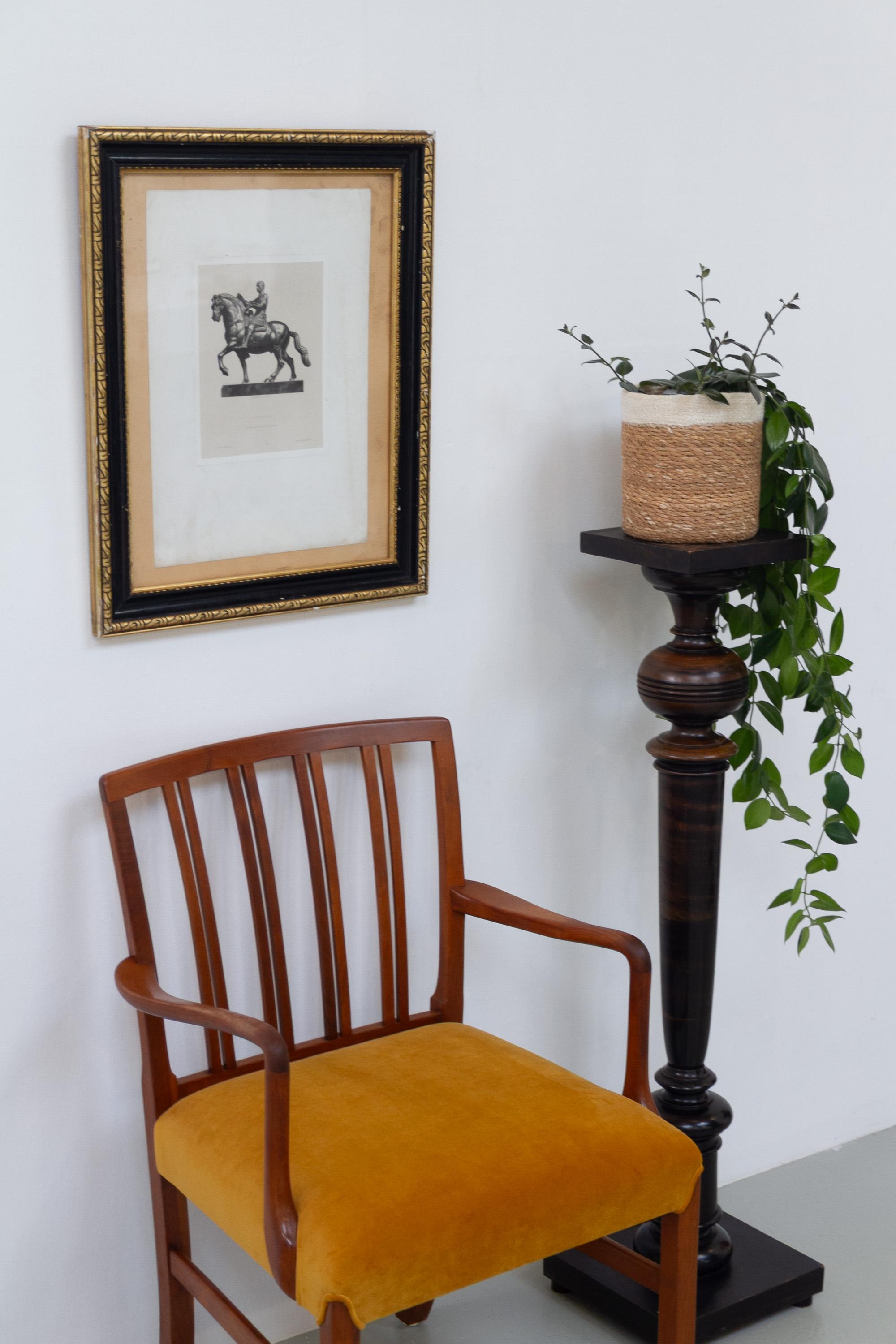 Danish Antique Wooden Pedestal Column, 1910s. For Sale 7