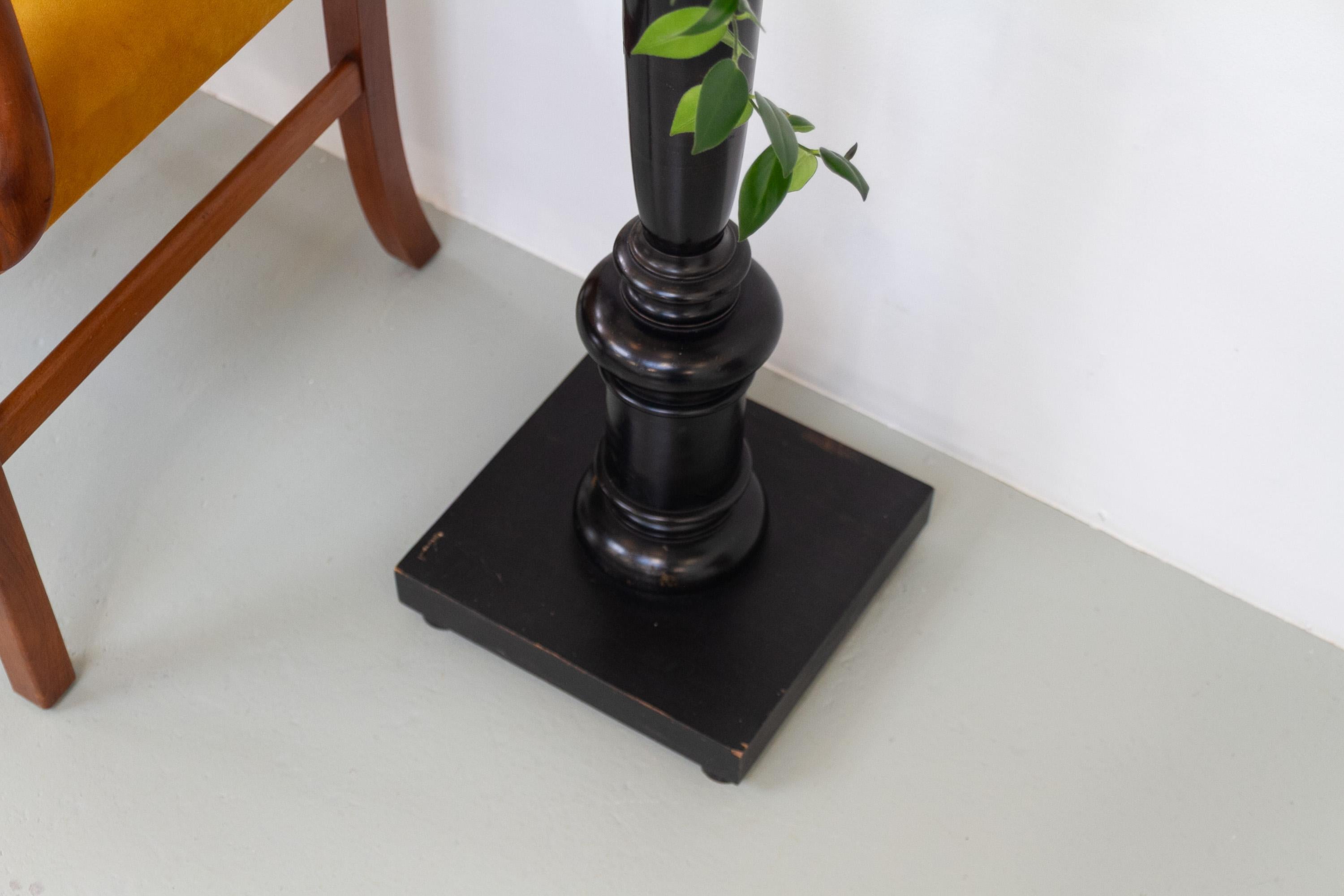 Danish Antique Wooden Pedestal Column, 1910s. For Sale 9