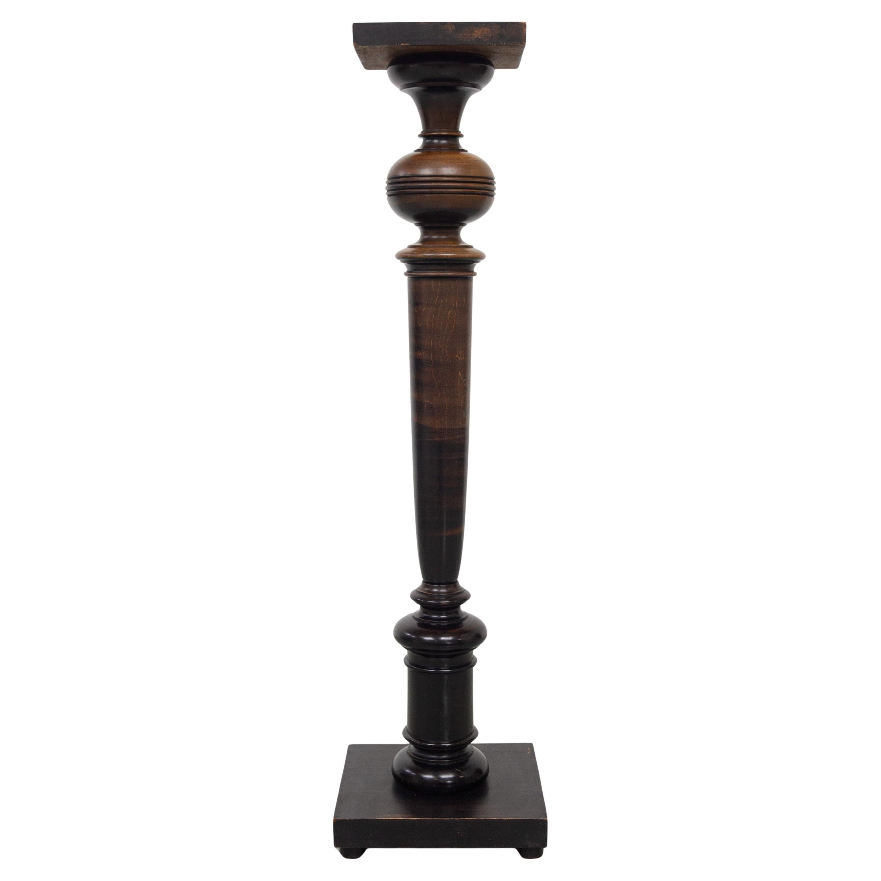Dänische antike Holzsäule, 1910er Jahre.