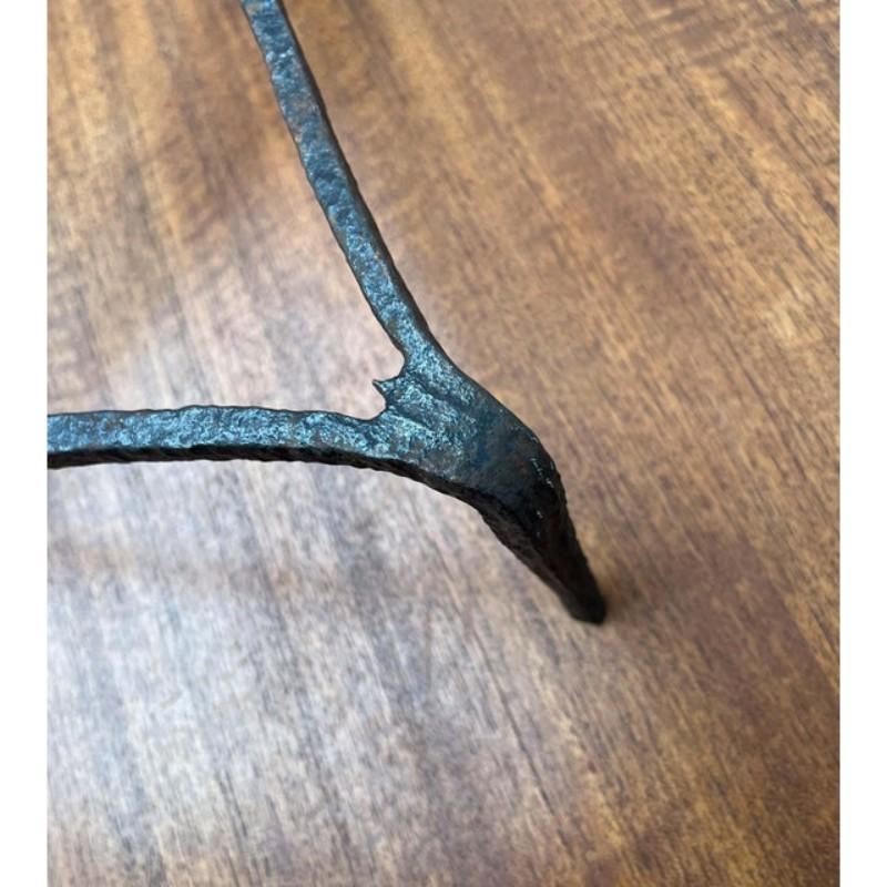 Danish Antique Wrought Iron Tripod Stand For Sale 8
