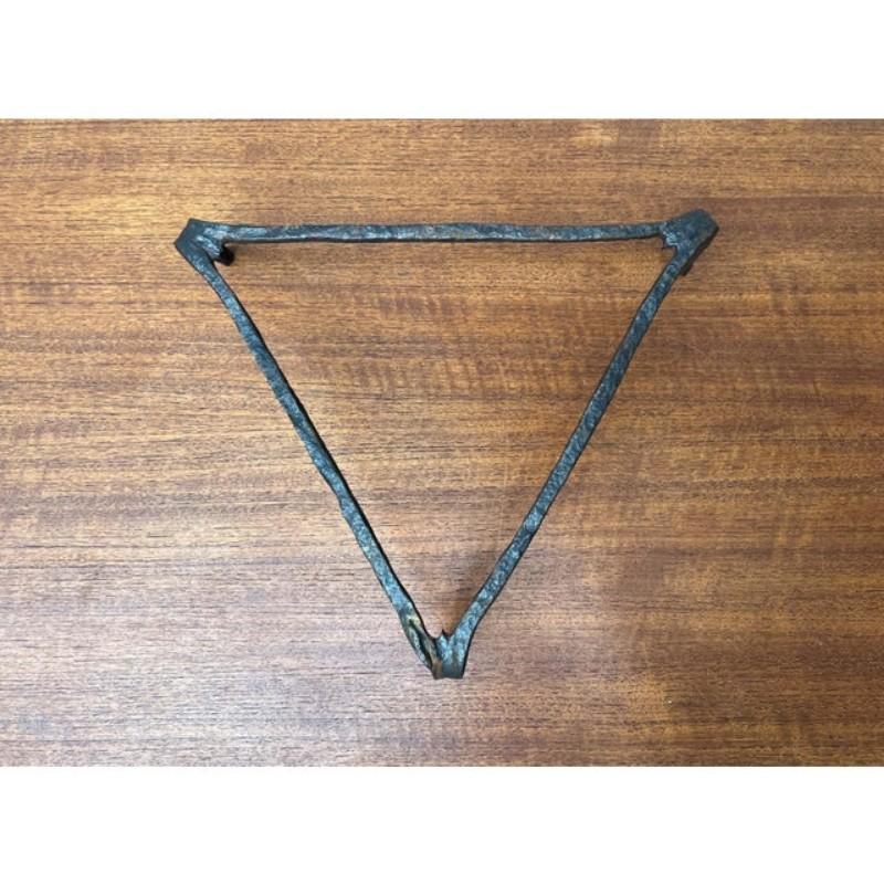 Danish Antique Wrought Iron Tripod Stand For Sale 2