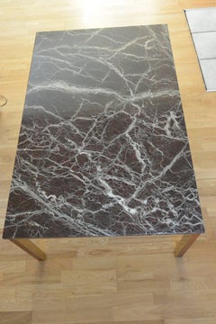 Danish Architectural Designed Marble Sofa Table, 1975