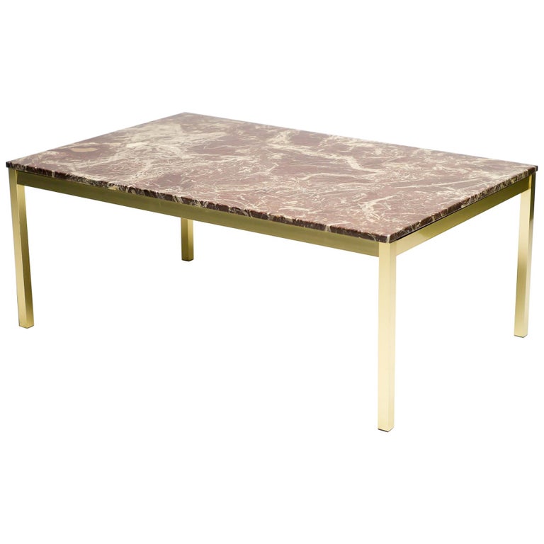Danish Architectural Marble Coffee Table For Sale at 1stdibs