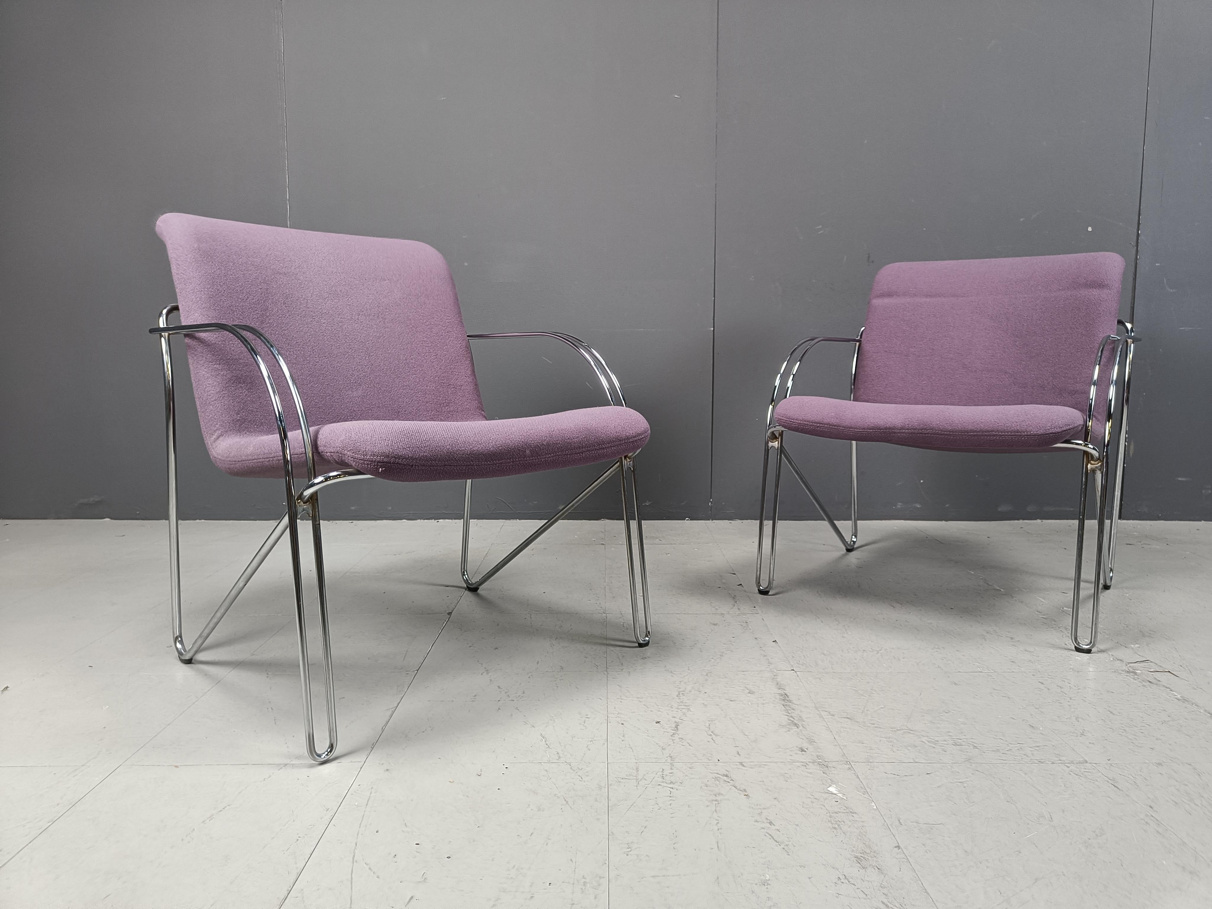 Poltrone danesi di Alfred Hofmann per Gispen/Labofa - anni '70 - set di 5 in vendita 1