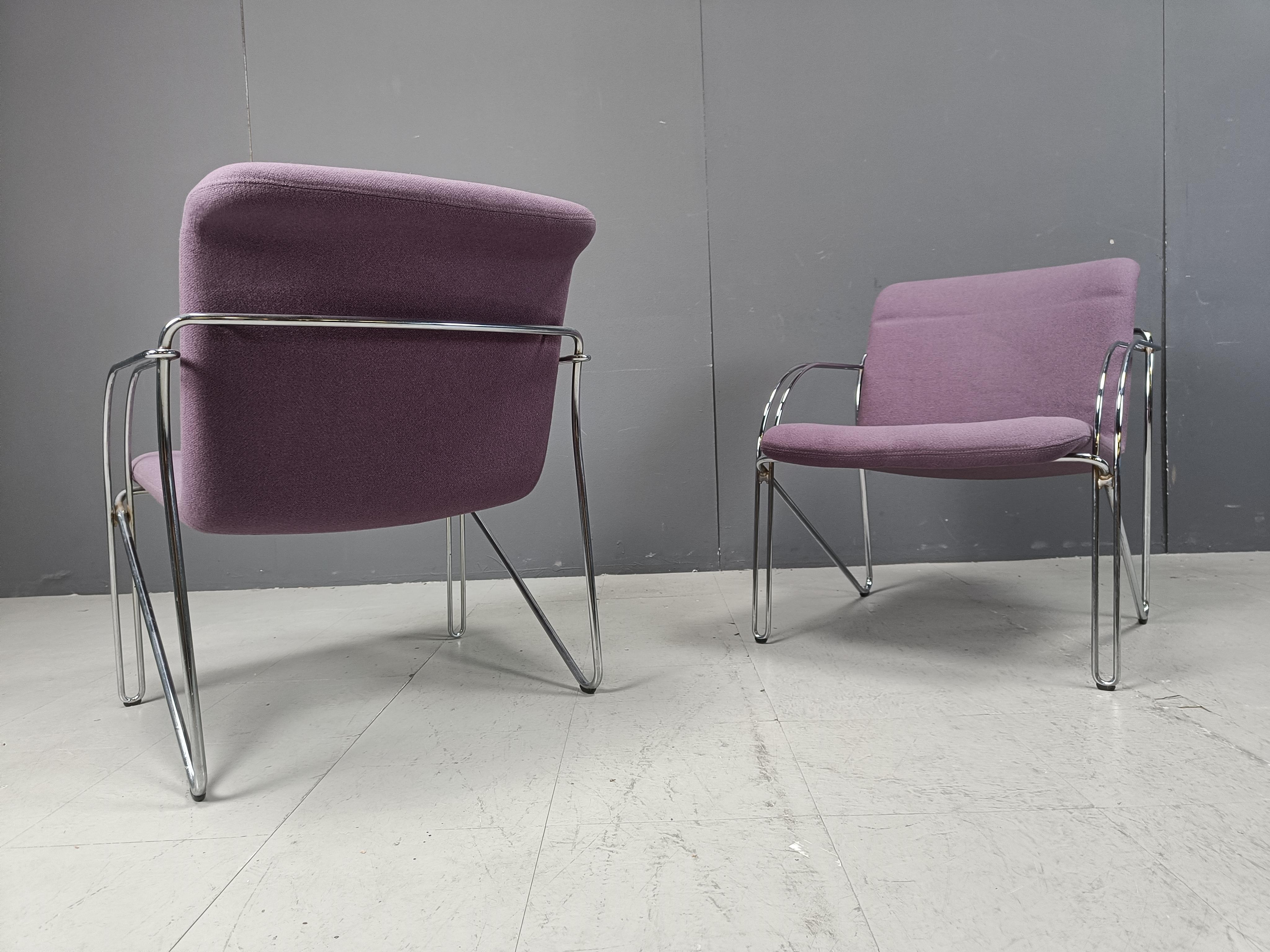 Poltrone danesi di Alfred Hofmann per Gispen/Labofa - anni '70 - set di 5 in vendita 2