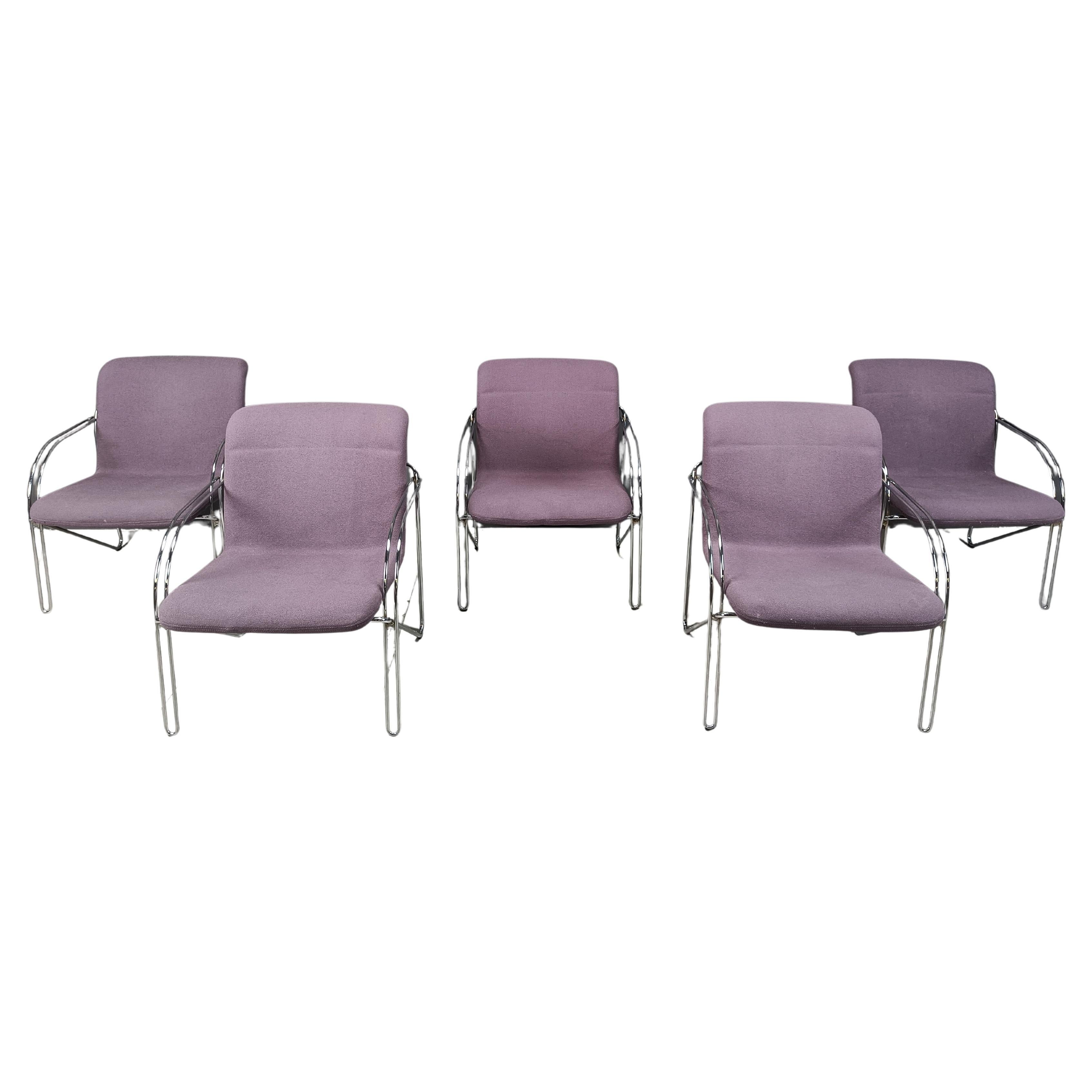 Danish arm chairs by Alfred Hofmann for Gispen/Labofa - 1970s - set of 5