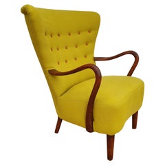 Vintage Danish Armchair by Alfred Christensen for Slagelse Møbelfabrik, 60s, Completely 