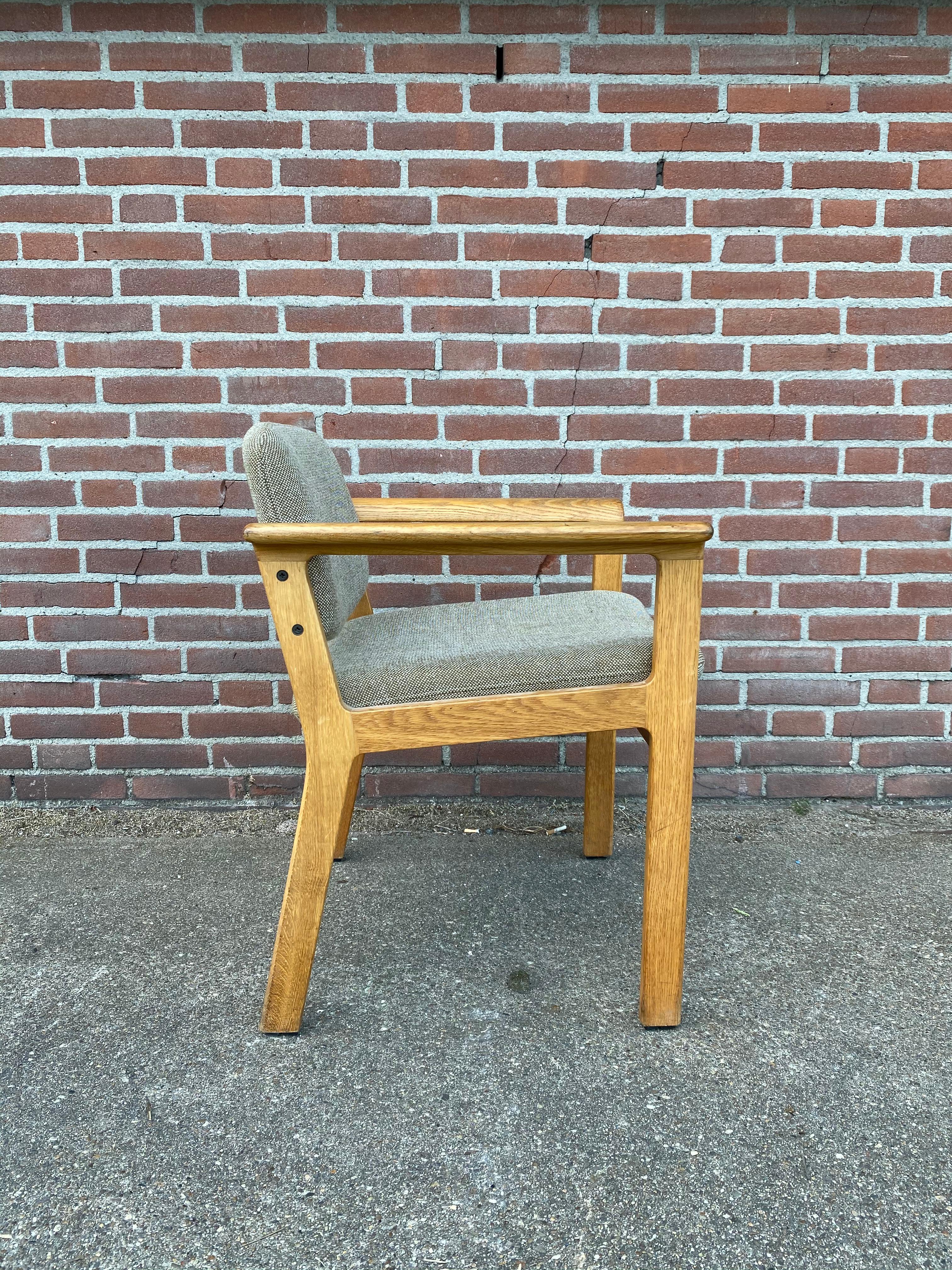 Wool Danish Armchair by Erik Kirkegaard for Høng Stolefabrik, Denmark, 1985 For Sale