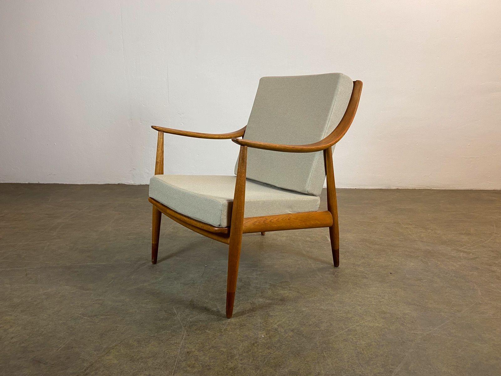 Mid-Century moderno Poltrona danese France & Son Mid Century Teak Vintage