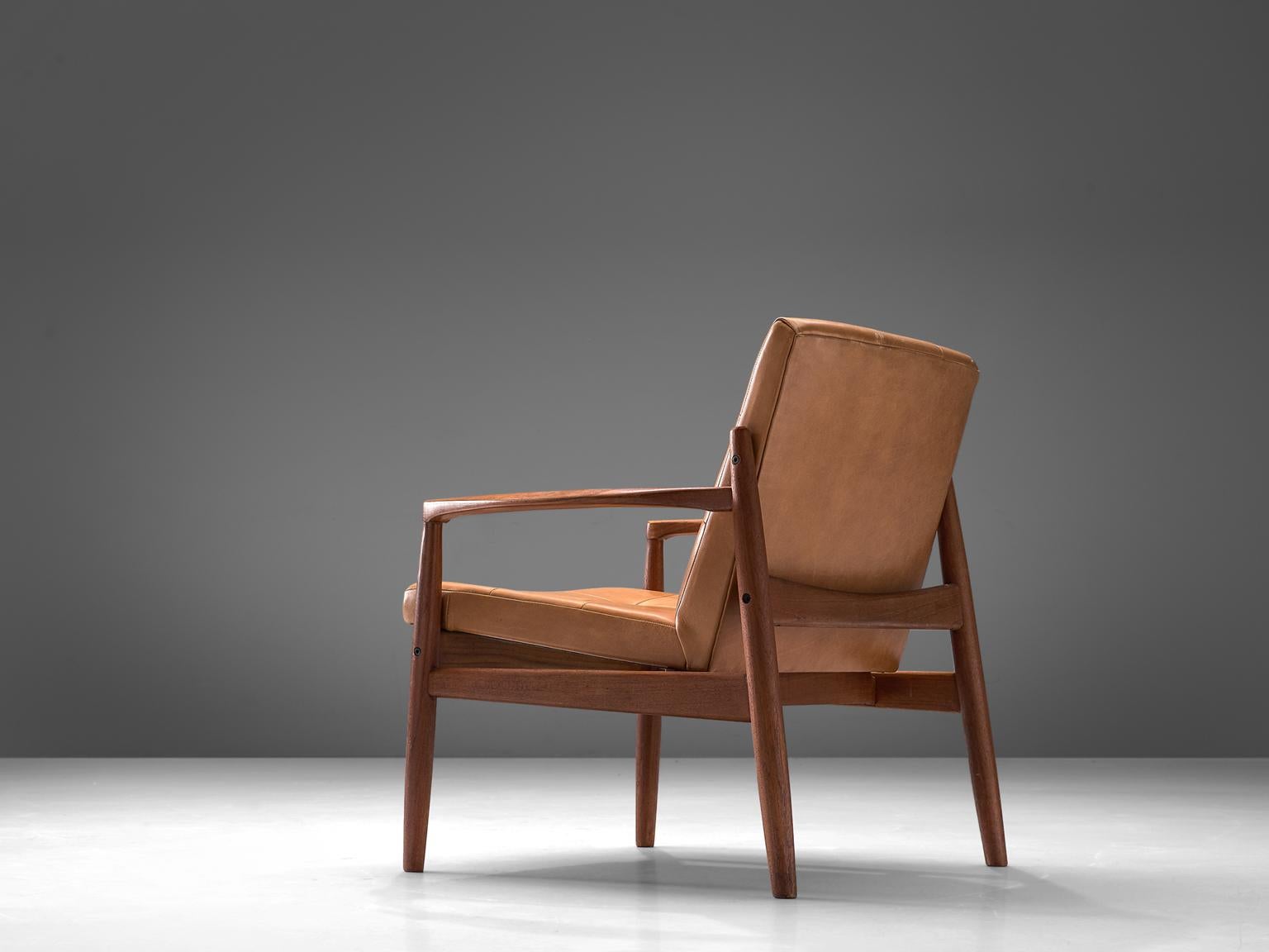 danish armchair leather